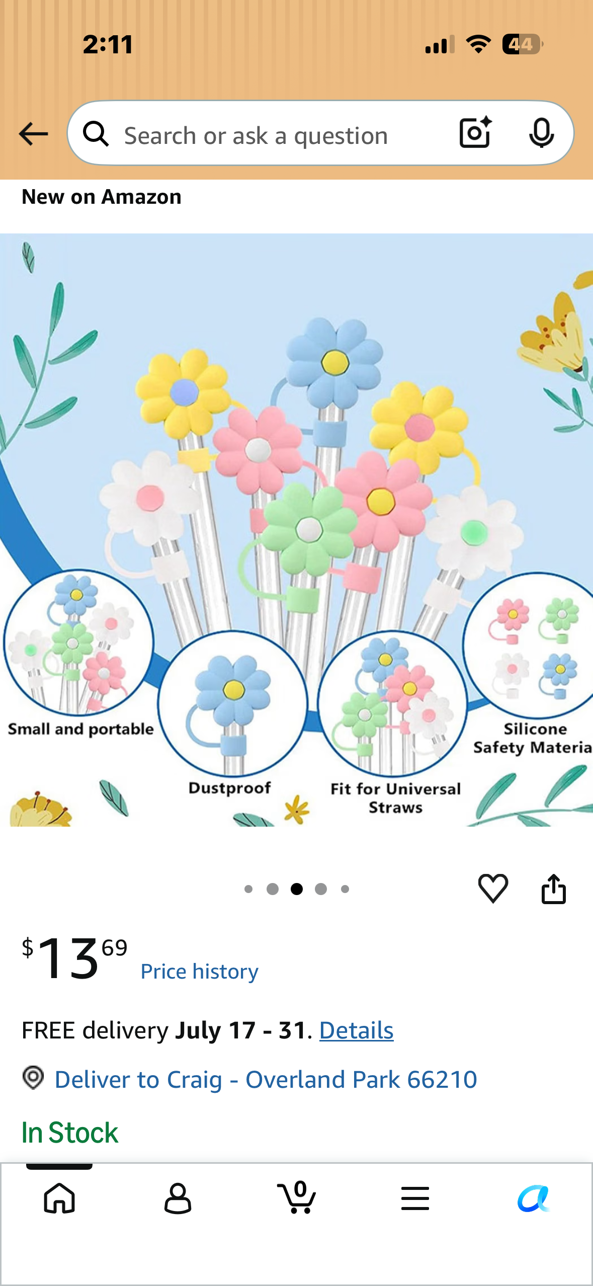 Straw Covers for Stanley Tumblers, Flower Straw Toppers, Silicone Straw Cover Caps for Stanley Tumbler Cup, Dust-proof, Spill-proof