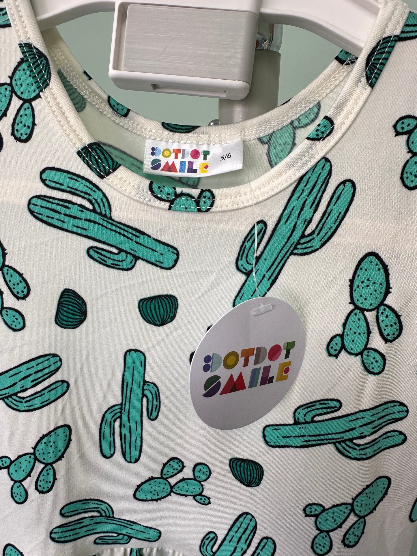 Dotdot Smile Size 5/6 Cactus Dress