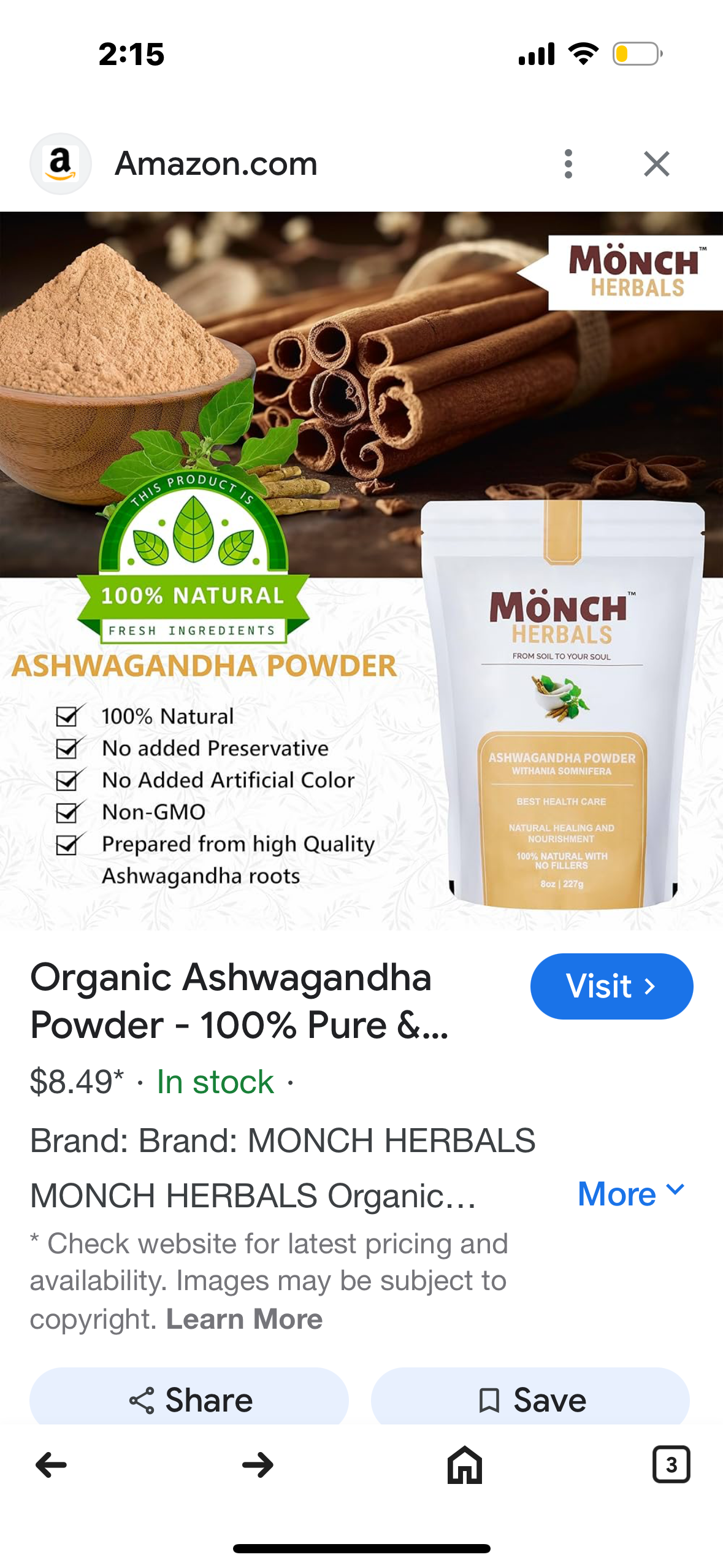 Mönch Ashwaganda Powder