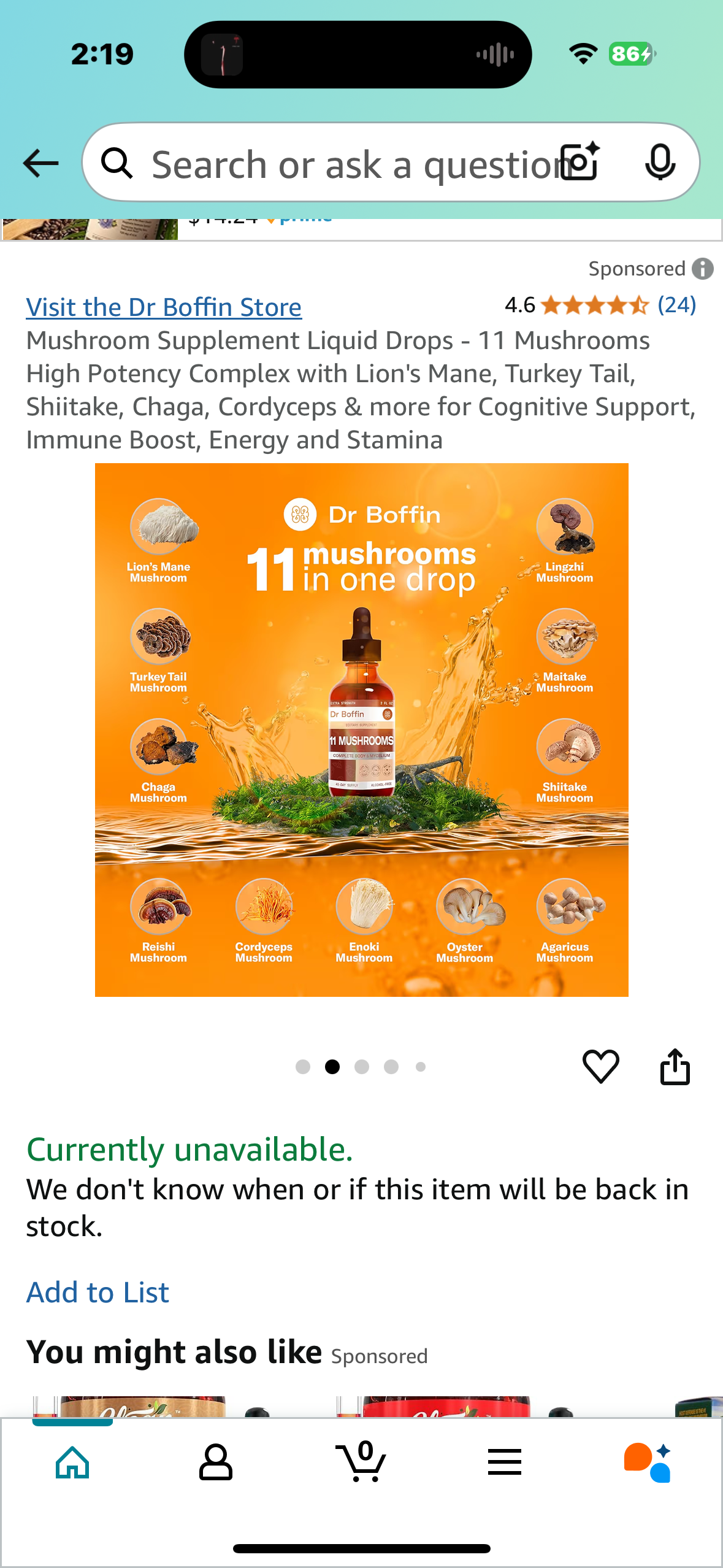 Mushroom Supplement Liquid Drops - 11 Mushrooms High Potency Complex with Lion's Mane, Turkey Tail, Shiitake, Chaga, Cordyceps & more for Cognitive Support, Immune Boost, Energy and Stamina