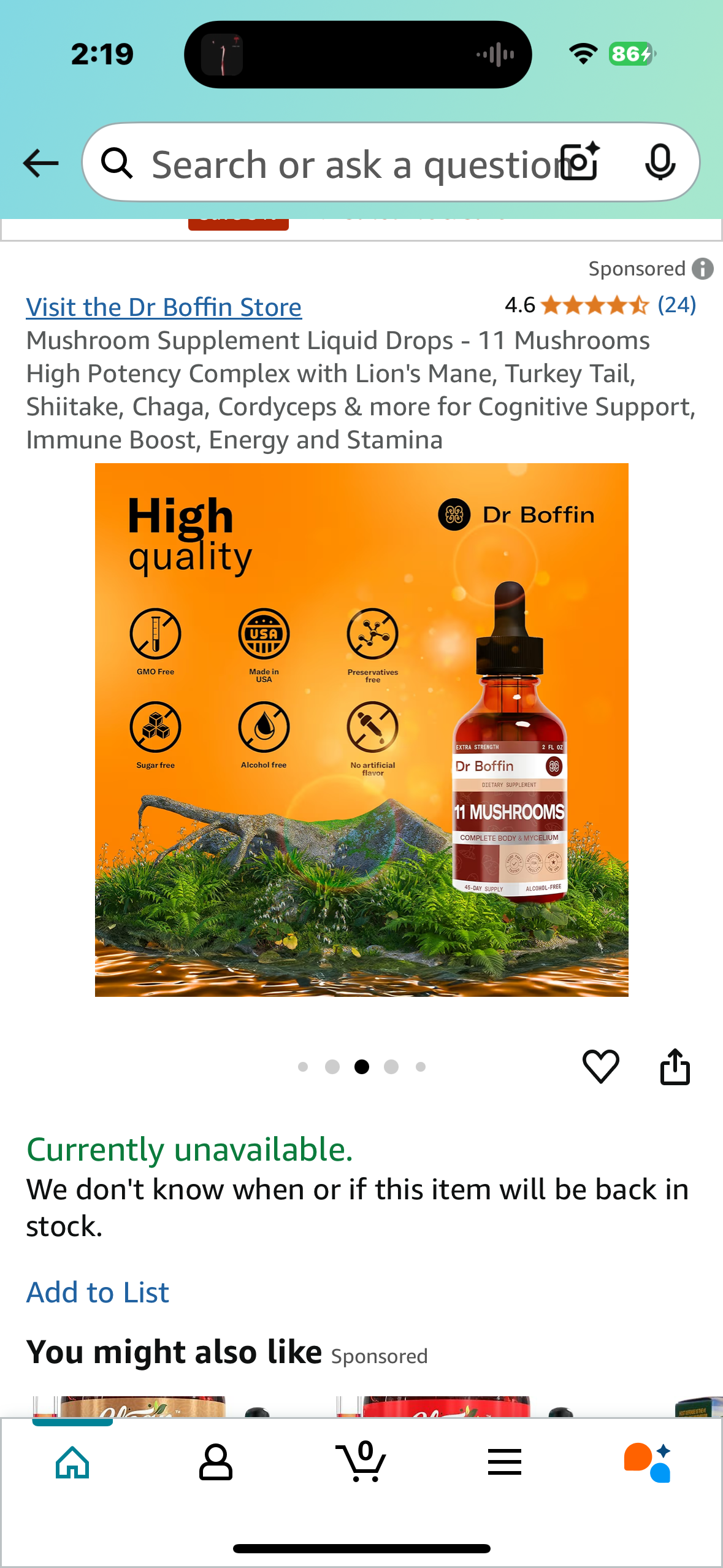 Mushroom Supplement Liquid Drops - 11 Mushrooms High Potency Complex with Lion's Mane, Turkey Tail, Shiitake, Chaga, Cordyceps & more for Cognitive Support, Immune Boost, Energy and Stamina