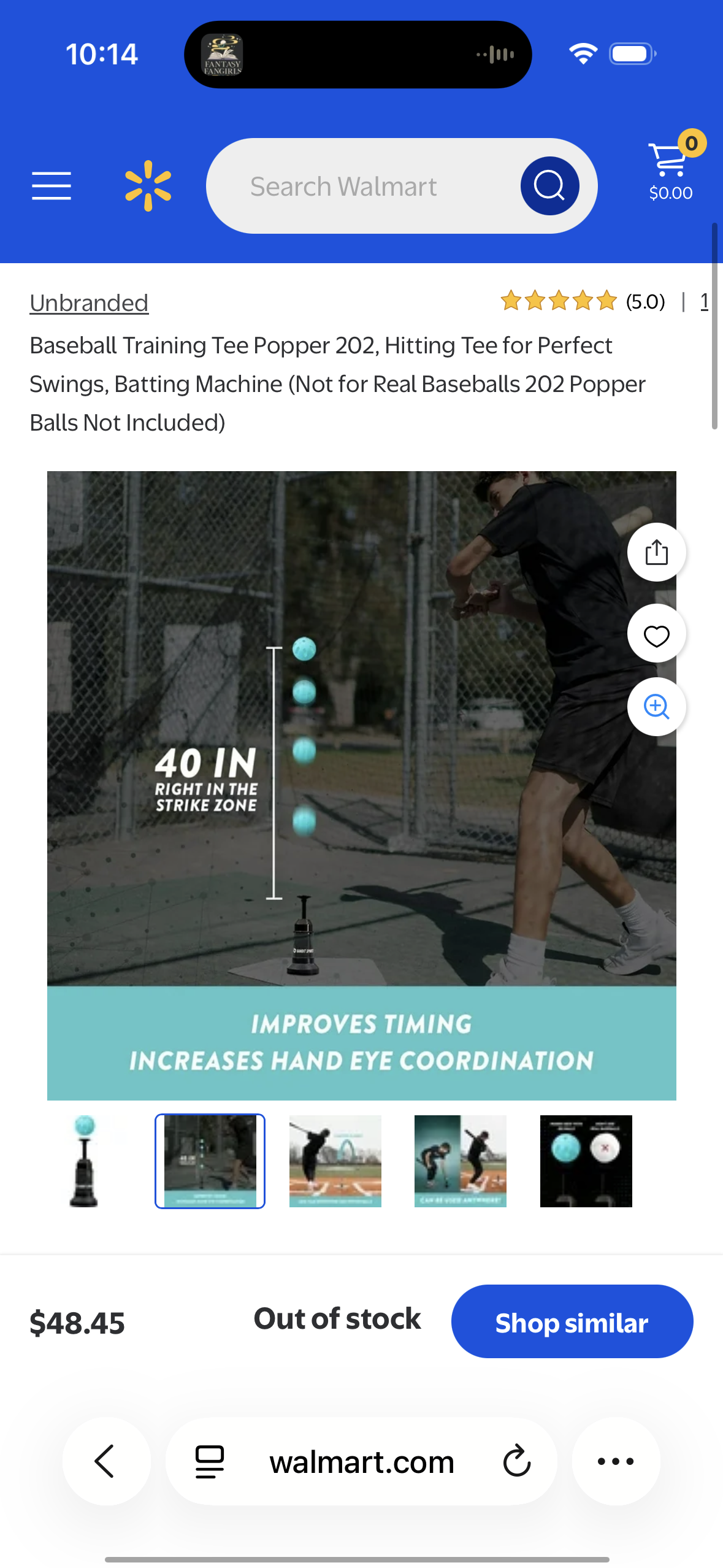 Baseball Training Tee Popper 202, Hitting Tee for Perfect Swings, Batting Machine (Not for Real Baseballs 202 Popper Balls Not Included)