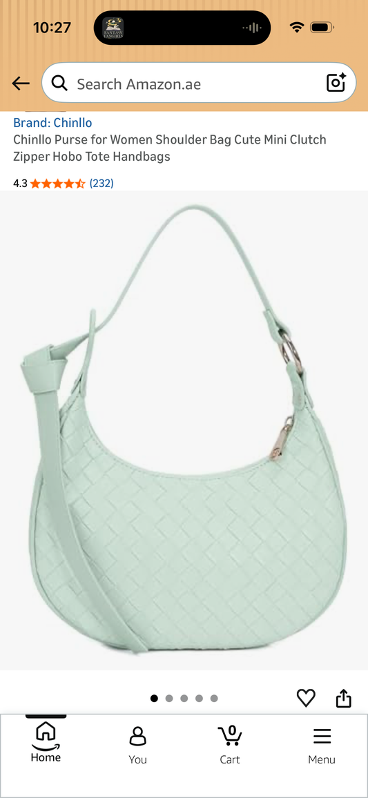 Chinllo Purse for Women Shoulder Bag Cute Mini Clutch Zipper Hobo Tote Handbags