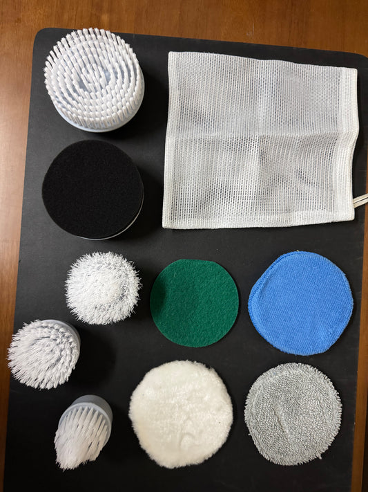 Electric Spin Scrubber Replacement Brush Heads, 9 Specialized Brush Heads, Each Engineered to Tackle Unique Surfaces and Spaces Throughout Home Like Bathroom, Floor, Window