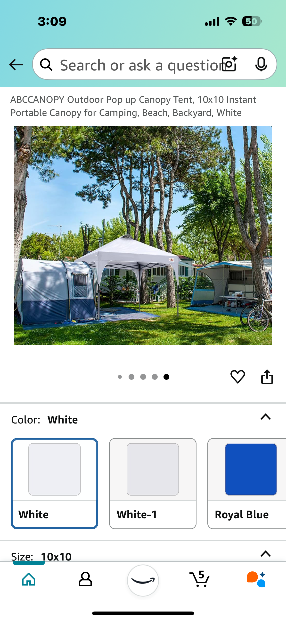 New - ABC Pop Up Canopy 10’x 10’ (G701)