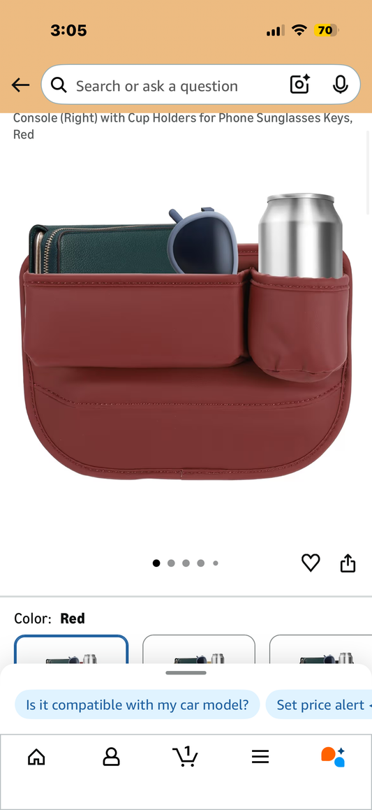 Car Leather Cup Holder Gap Bag,Seat Gap Storage Box,Adjustable Car Seat Storage Box,Leather Cup Holder Gap Bag with Cup Holder for Phones Glasses Keys Cards