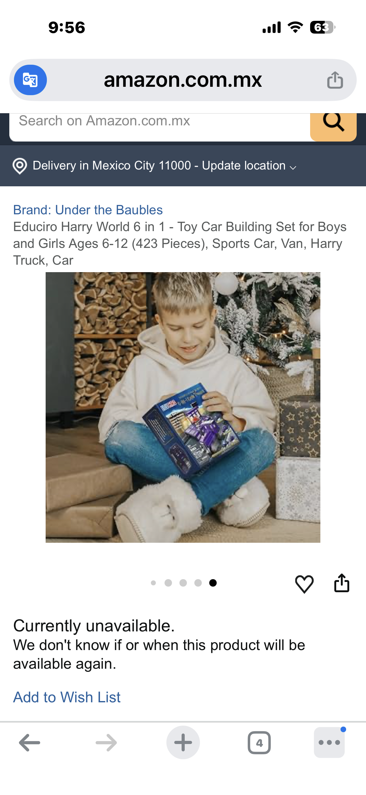 Educiro Harry Potter World 6 in 1 - Toy Car Building Set for Boys and Girls Ages 6-12 (423 Pieces)