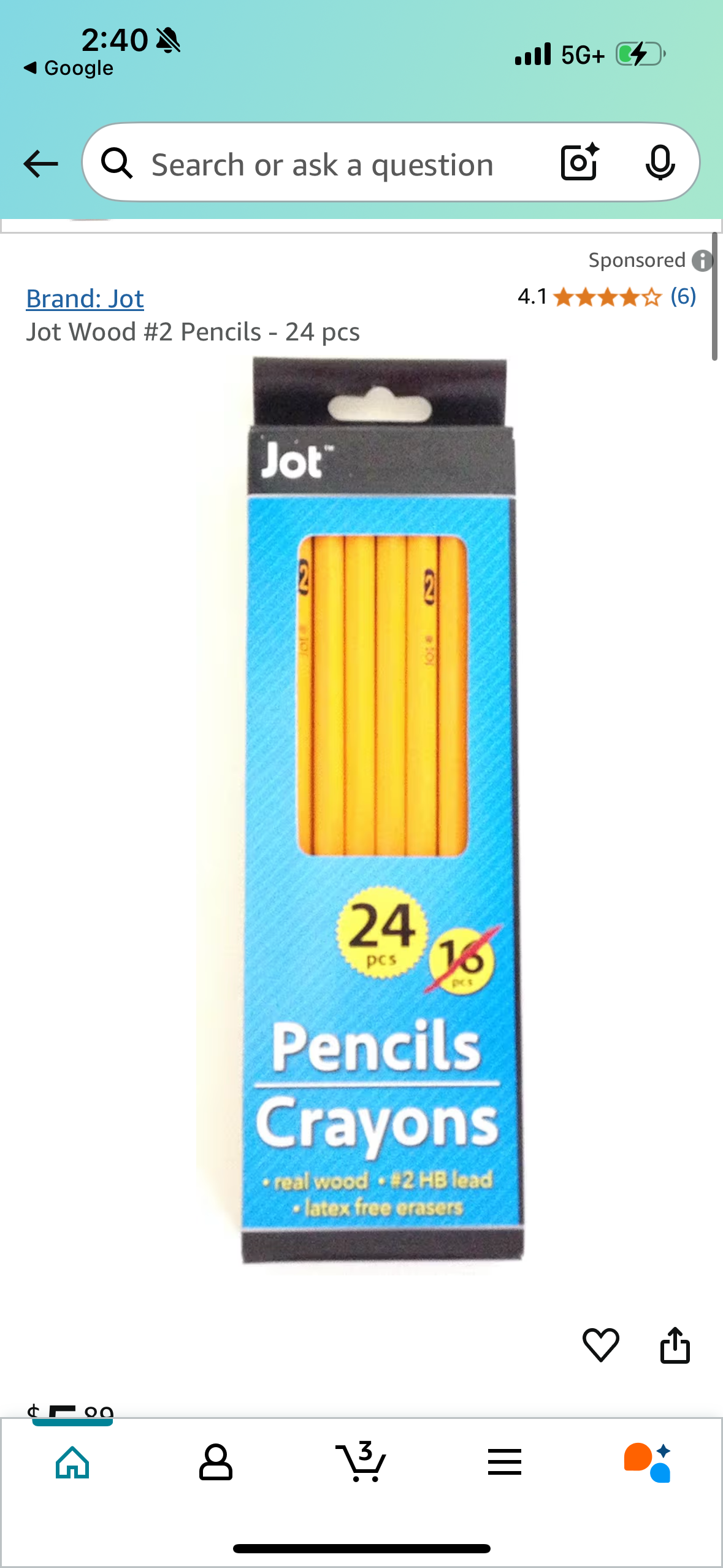 ‼️2 for $3‼️ Jot Wood #2 Pencils - 24 pcs
