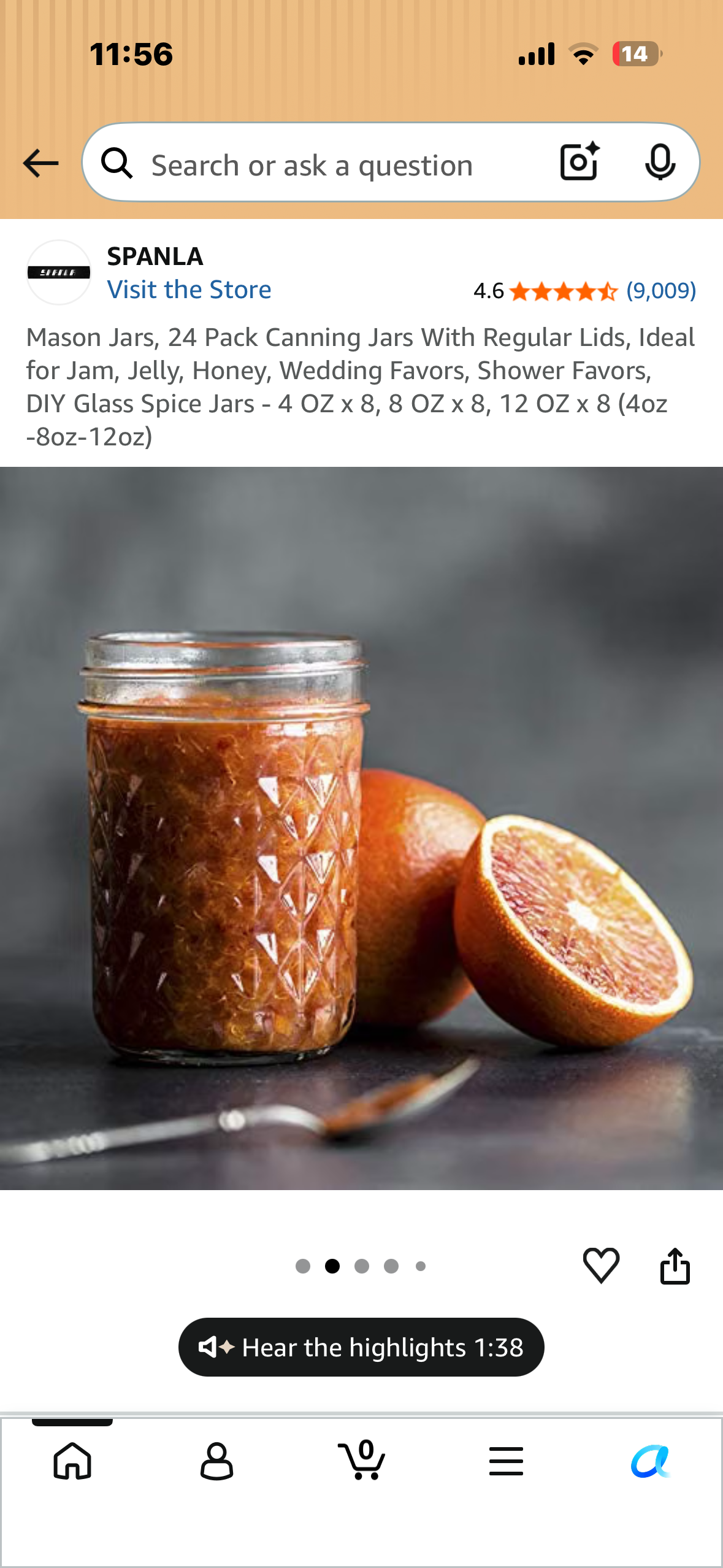 Mason Jars, 24 Pack Canning Jars With Regular Lids, Ideal for Jam, Jelly, Honey, Wedding Favors, Shower Favors, DIY Glass Spice Jars - 4 OZ x 8, 8 OZ x 8, 12 OZ x 8 (4oz -8oz-12oz)