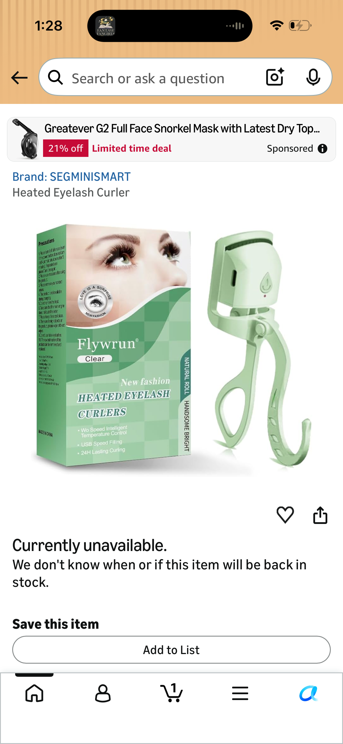 Heated Eyelash Curler