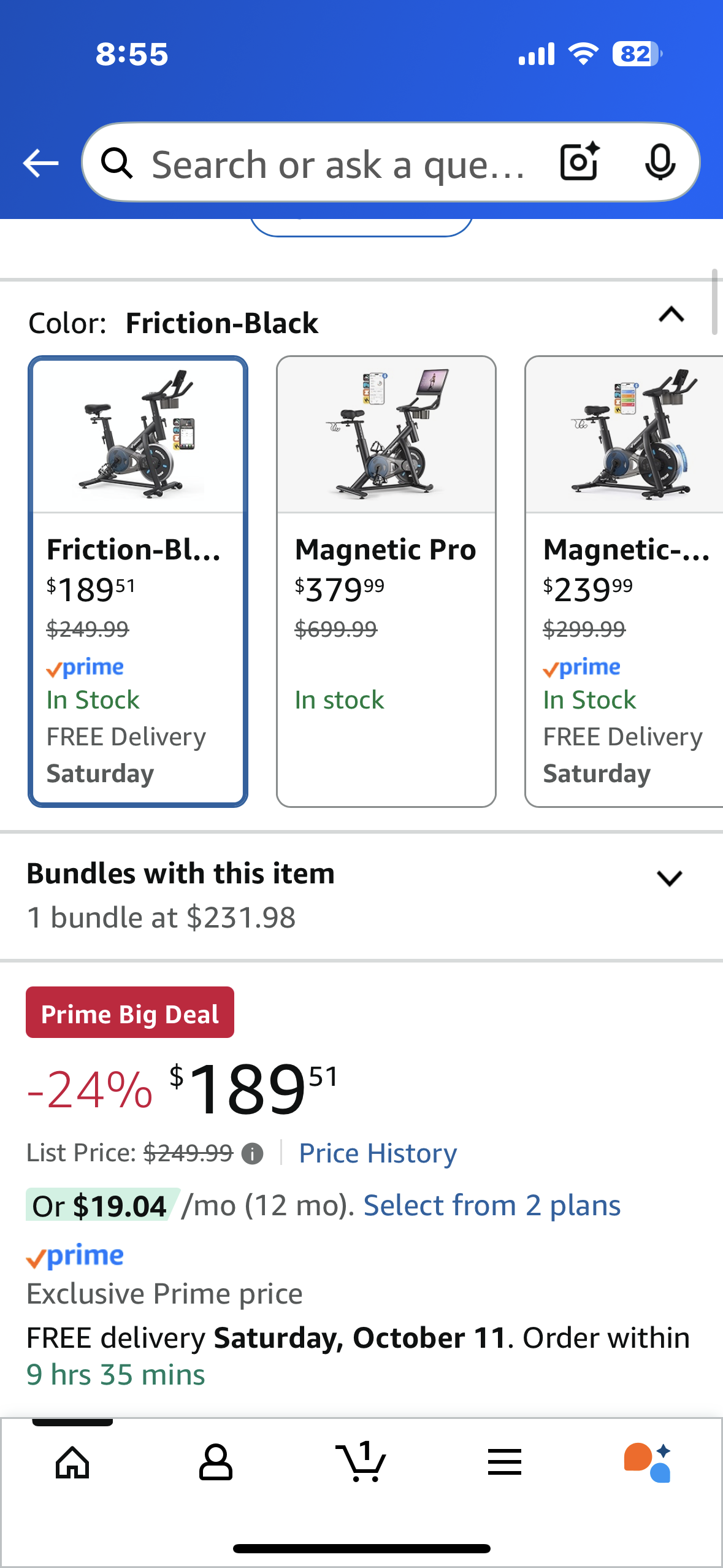 MERACH Stationary Exercise Bike, Low Noise Indoor Cycling Bike with 300lbs Weight Capacity, Tablet Mount and Fitness Courses for Weight Loss (W517))