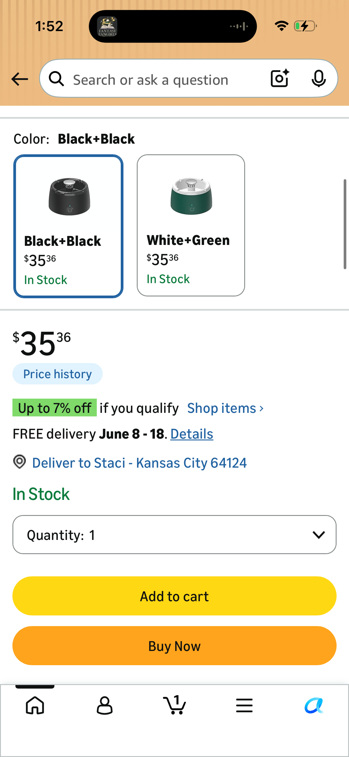 Rechargeable Mini Car Trash Can with Air Clean Function, Car Ashtray Auto Ashtray with Smell Proof, Portable Ashtray Fit for Most Vehicles Homes Office - Black+Black