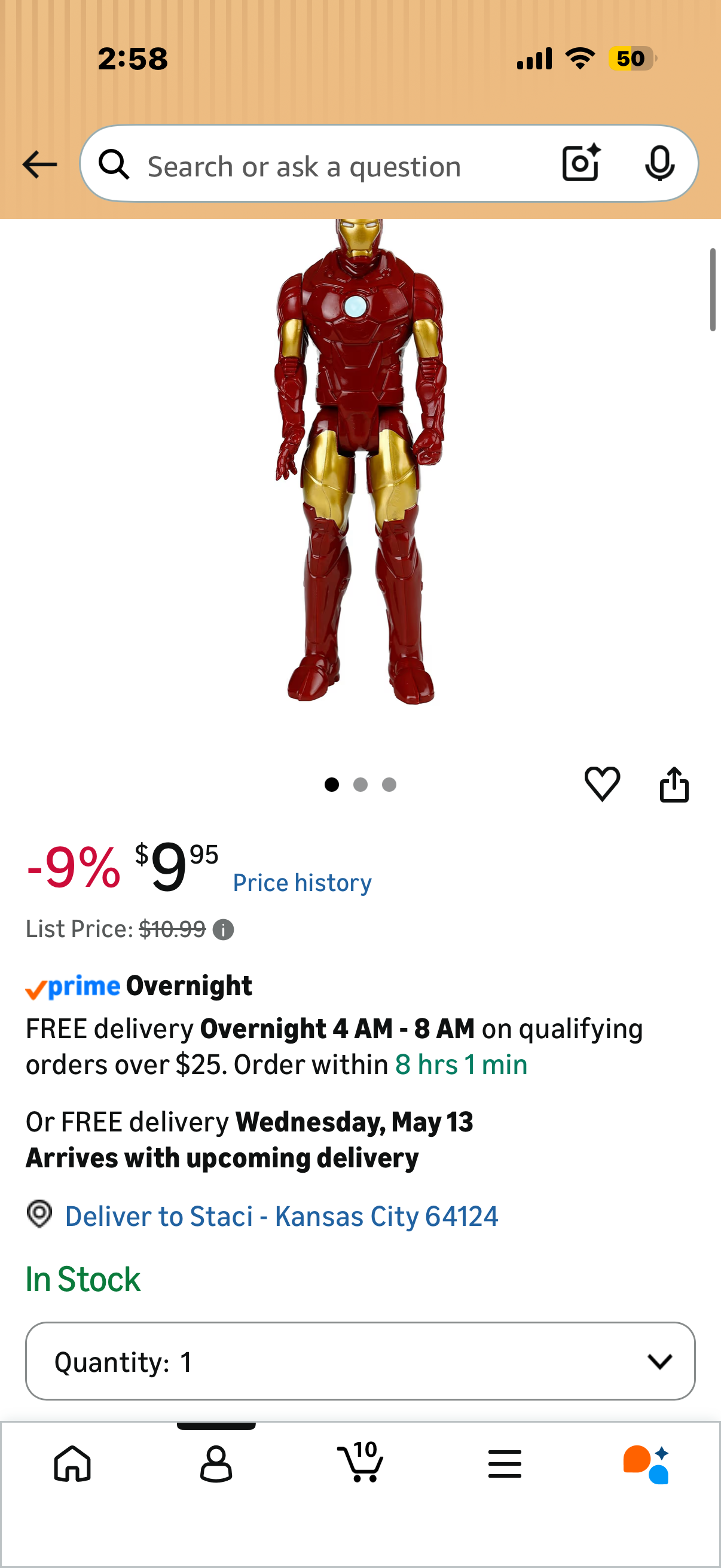 Hasbro Marvel Avengers Series Marvel Assemble Titan Hero Iron Man 12' Action Figure