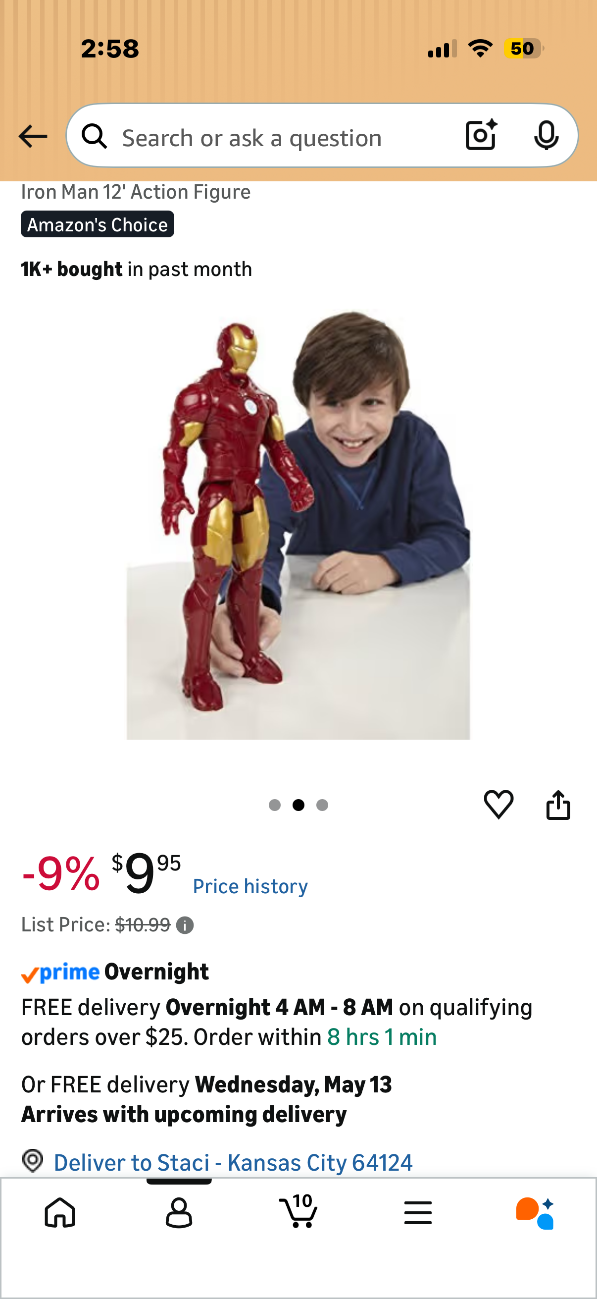 Hasbro Marvel Avengers Series Marvel Assemble Titan Hero Iron Man 12' Action Figure