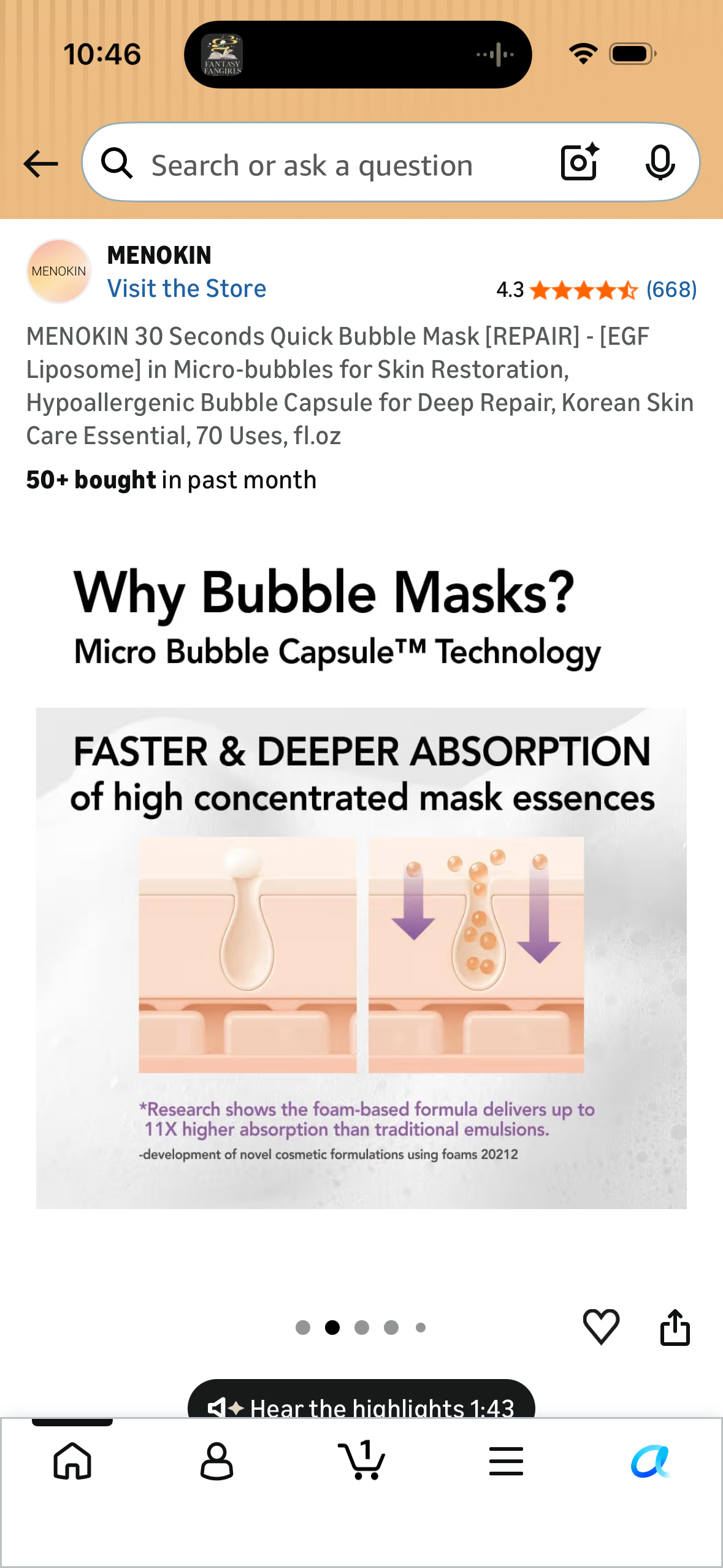 MENOKIN 30 Seconds Quick Bubble Mask [REPAIR] - [EGF Liposome] in Micro-bubbles for Skin Restoration, Hypoallergenic Bubble Capsule for Deep Repair, Korean Skin Care Essential, 70 Uses, fl.oz