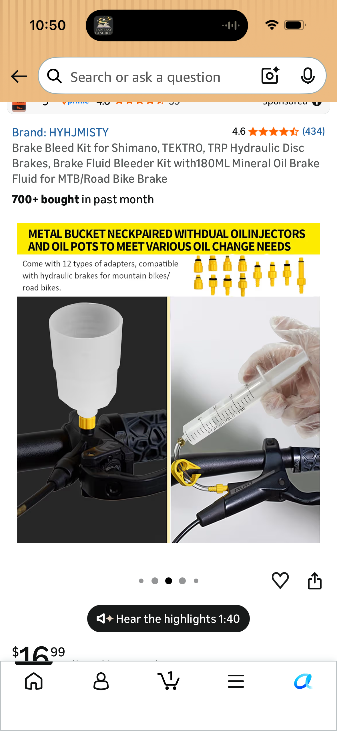 Brake Bleed Kit for Shimano, TEKTRO, TRP Hydraulic Disc Brakes, Brake Fluid Bleeder Kit with180ML Mineral Oil Brake Fluid for MTB/Road Bike Brake