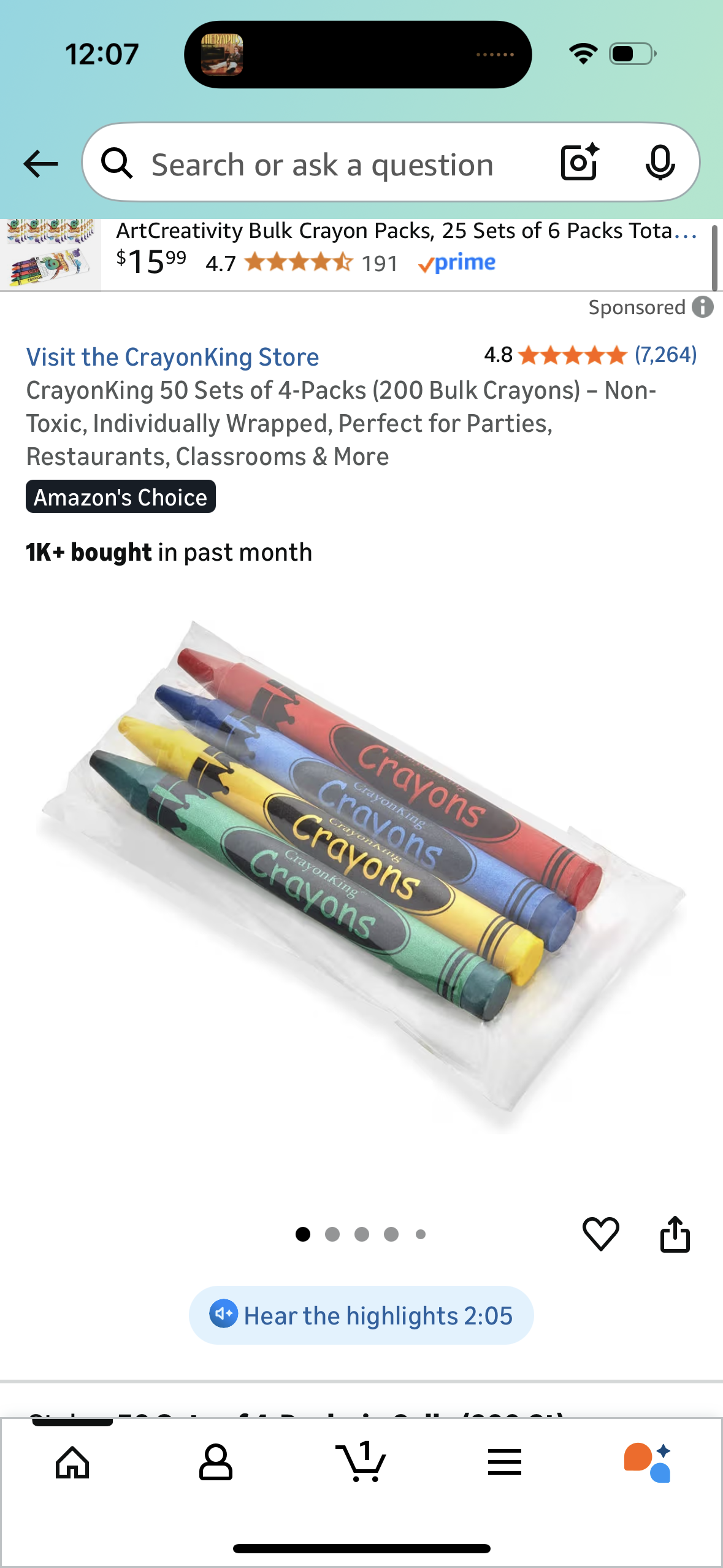 CrayonKing 50 Sets of 4-Packs (200 Bulk Crayons) – Non-Toxic, Individually Wrapped, Perfect for Parties, Restaurants, Classrooms & More