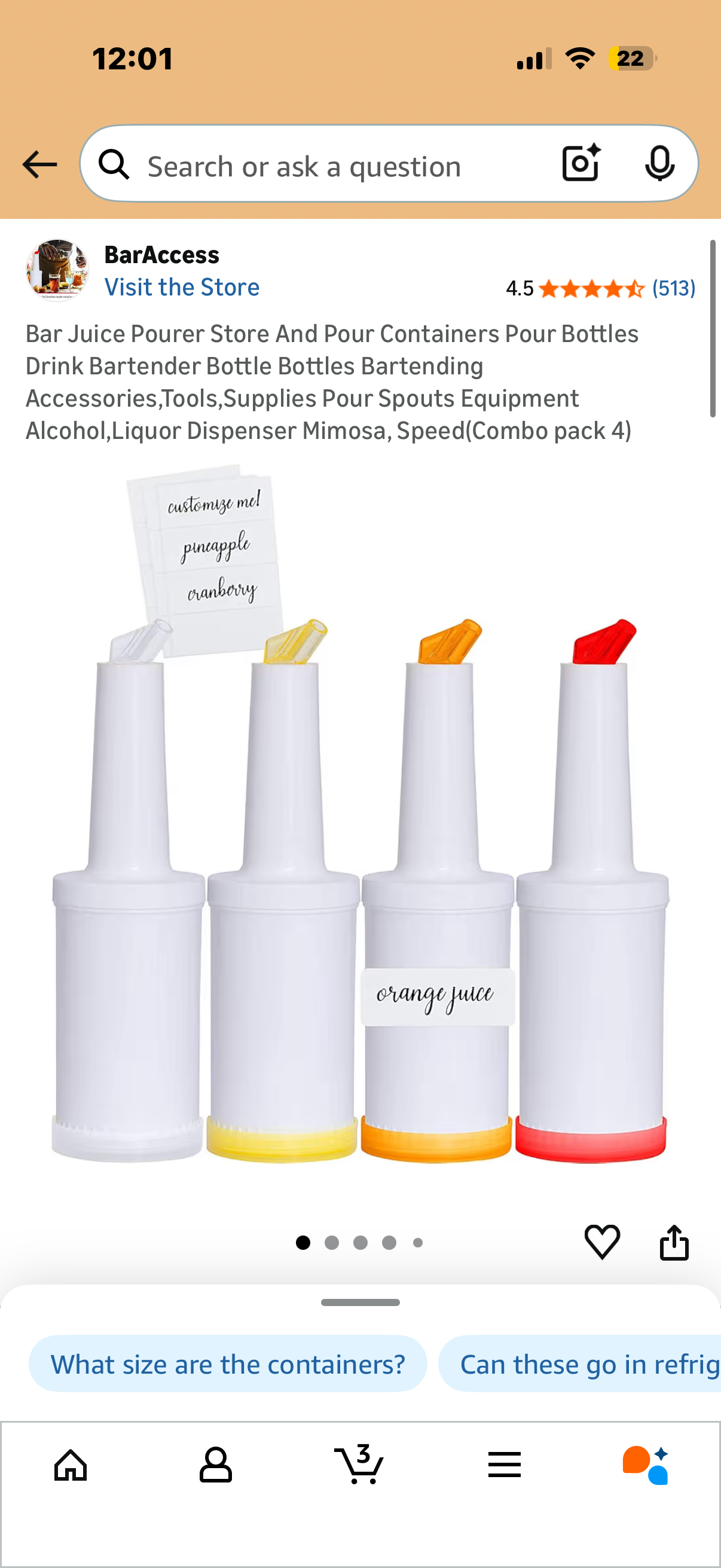 Bar Juice Pourer Store And Pour Containers Pour Bottles Drink Bartender Bottle Bottles Bartending Accessories,Tools,Supplies Pour Spouts Equipment