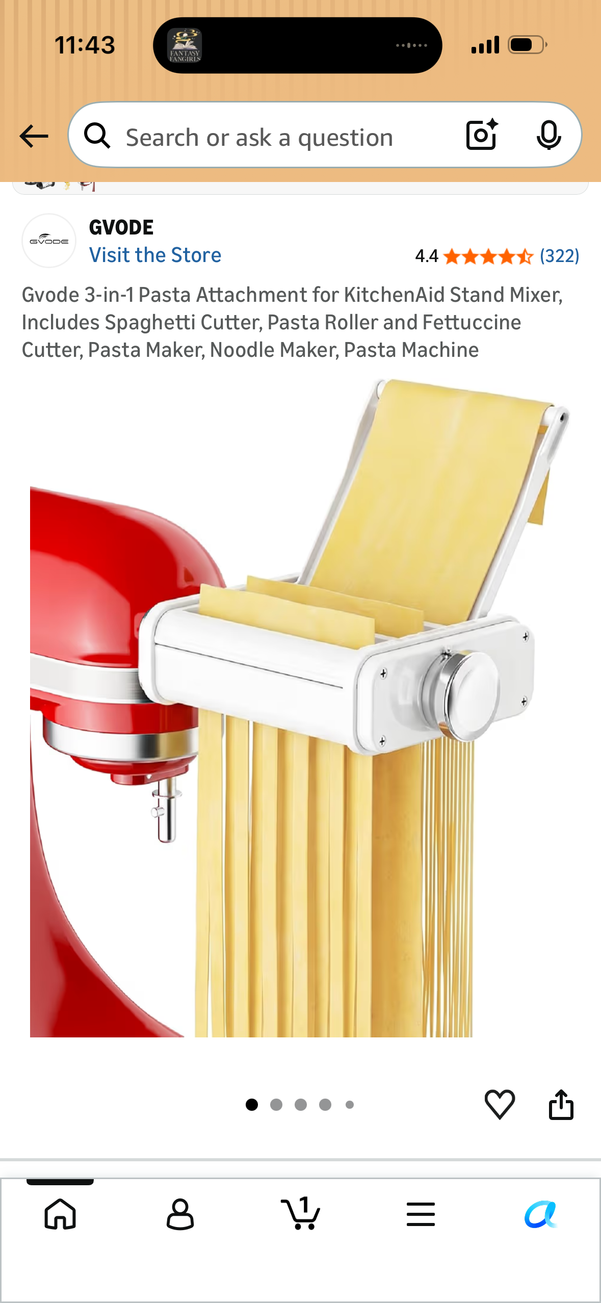 Gvode 3-in-1 Pasta Attachment for KitchenAid Stand Mixer, Includes Spaghetti Cutter, Pasta Roller and Fettuccine Cutter, Pasta Maker, Noodle Maker, Pasta Machine