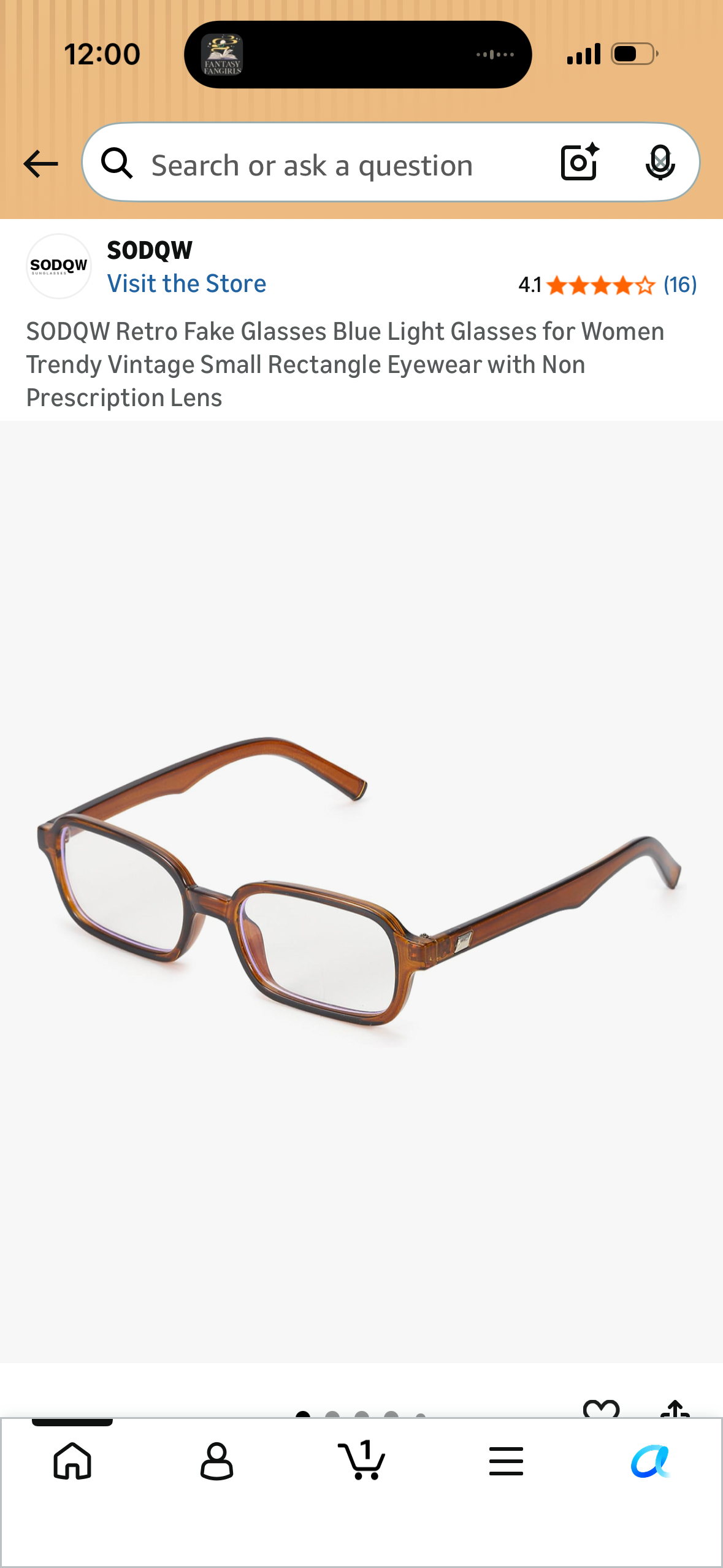 SODQW Retro Fake Glasses Blue Light Glasses for Women Trendy Vintage Small Rectangle Eyewear with Non Prescription Lens, Clear