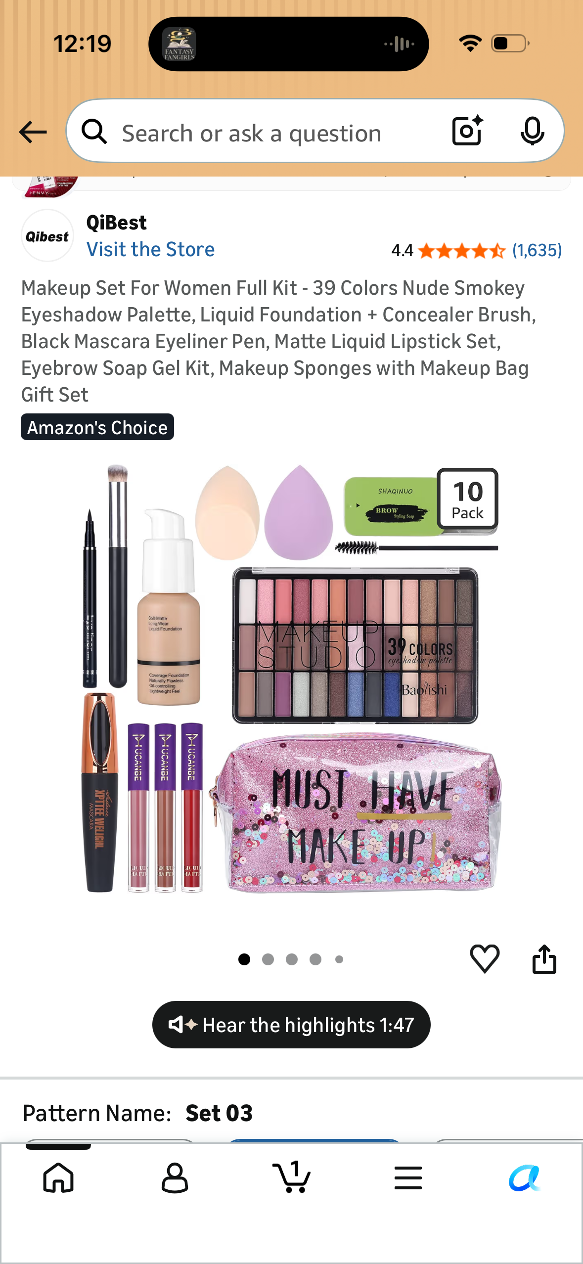 Makeup Set For Women Full Kit - 39 Colors Nude Smokey Eyeshadow Palette, Liquid Foundation + Concealer Brush, Black Mascara Eyeliner Pen, Matte Liquid Lipstick Set, Eyebrow Soap Gel Kit, Makeup Sponges with Makeup Bag Gift Set