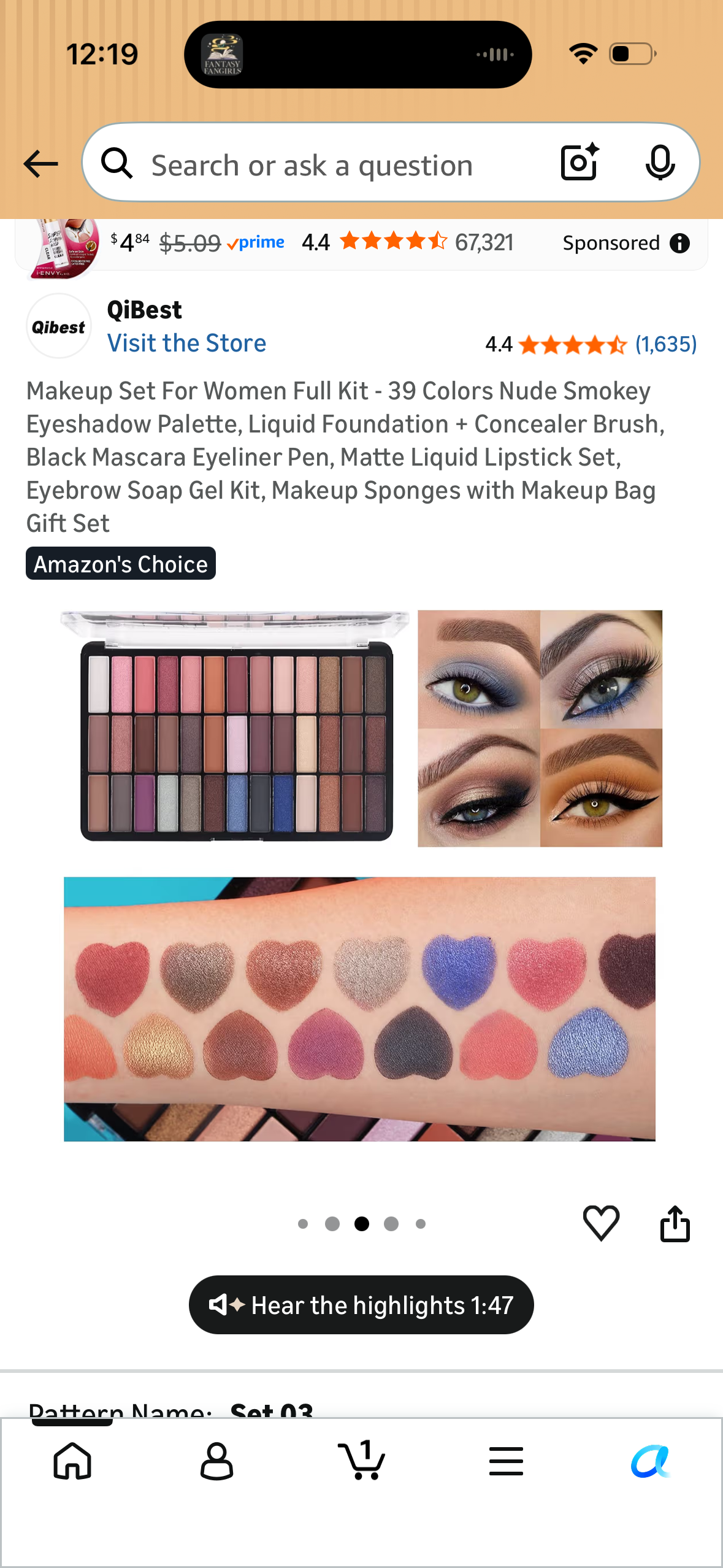 Makeup Set For Women Full Kit - 39 Colors Nude Smokey Eyeshadow Palette, Liquid Foundation + Concealer Brush, Black Mascara Eyeliner Pen, Matte Liquid Lipstick Set, Eyebrow Soap Gel Kit, Makeup Sponges with Makeup Bag Gift Set