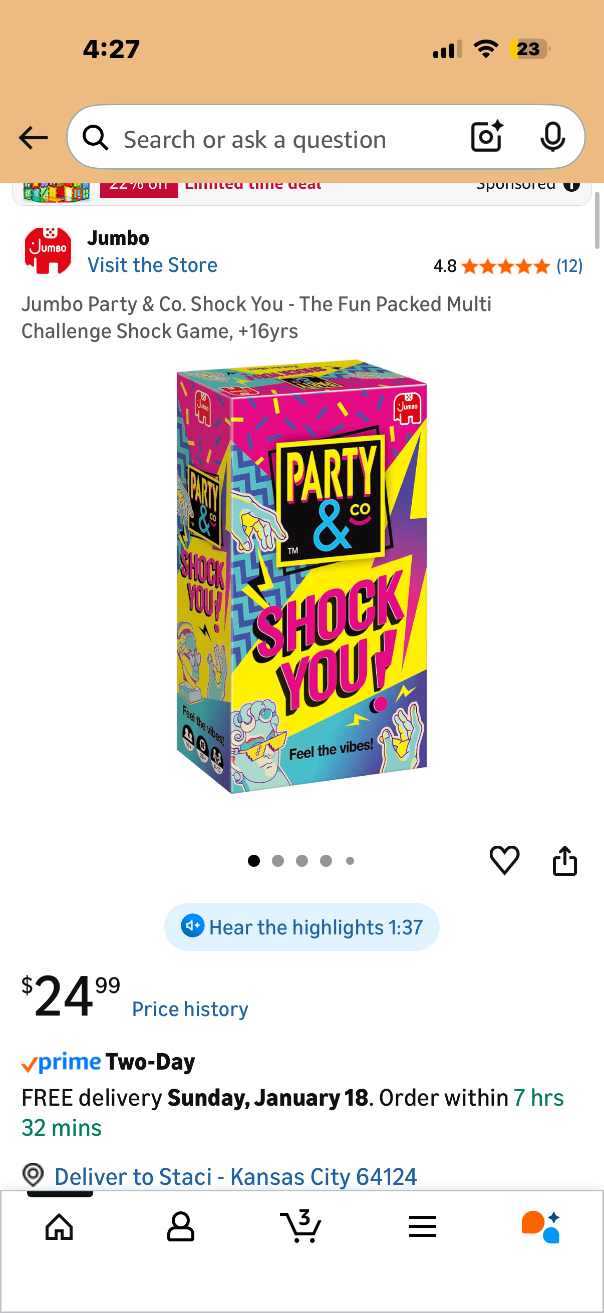 Party & Co Shock You Game