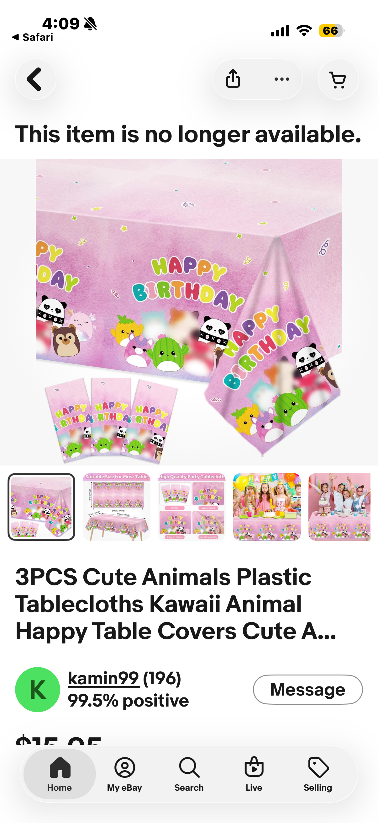 3PCS Cute Animals Plastic Tablecloths Kawaii Animal Happy Birthday Table Covers Cute Animals Birthday Decorations Cartoon Animal Party Disposable Tablecloth for Kids Baby Shower Party Table Decoration