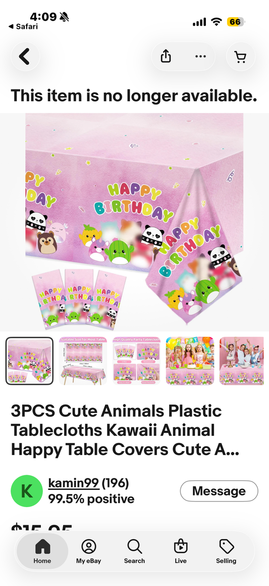 3PCS Cute Animals Plastic Tablecloths Kawaii Animal Happy Birthday Table Covers Cute Animals Birthday Decorations Cartoon Animal Party Disposable Tablecloth for Kids Baby Shower Party Table Decoration