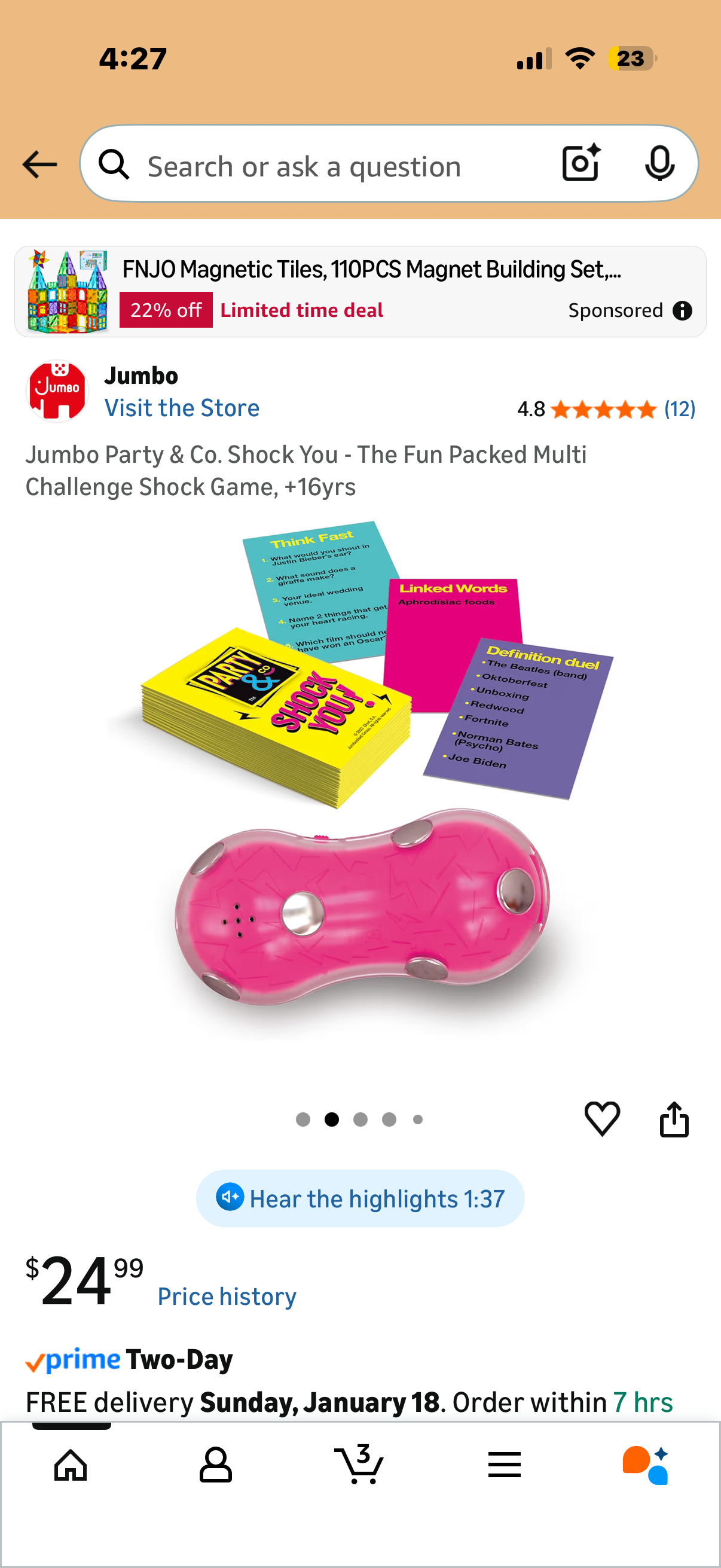 Party & Co Shock You Game