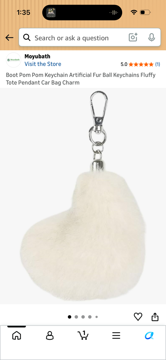 Boot Pom Pom Keychain Artificial Fur Ball Keychains Fluffy Tote Pendant Car Bag Charm