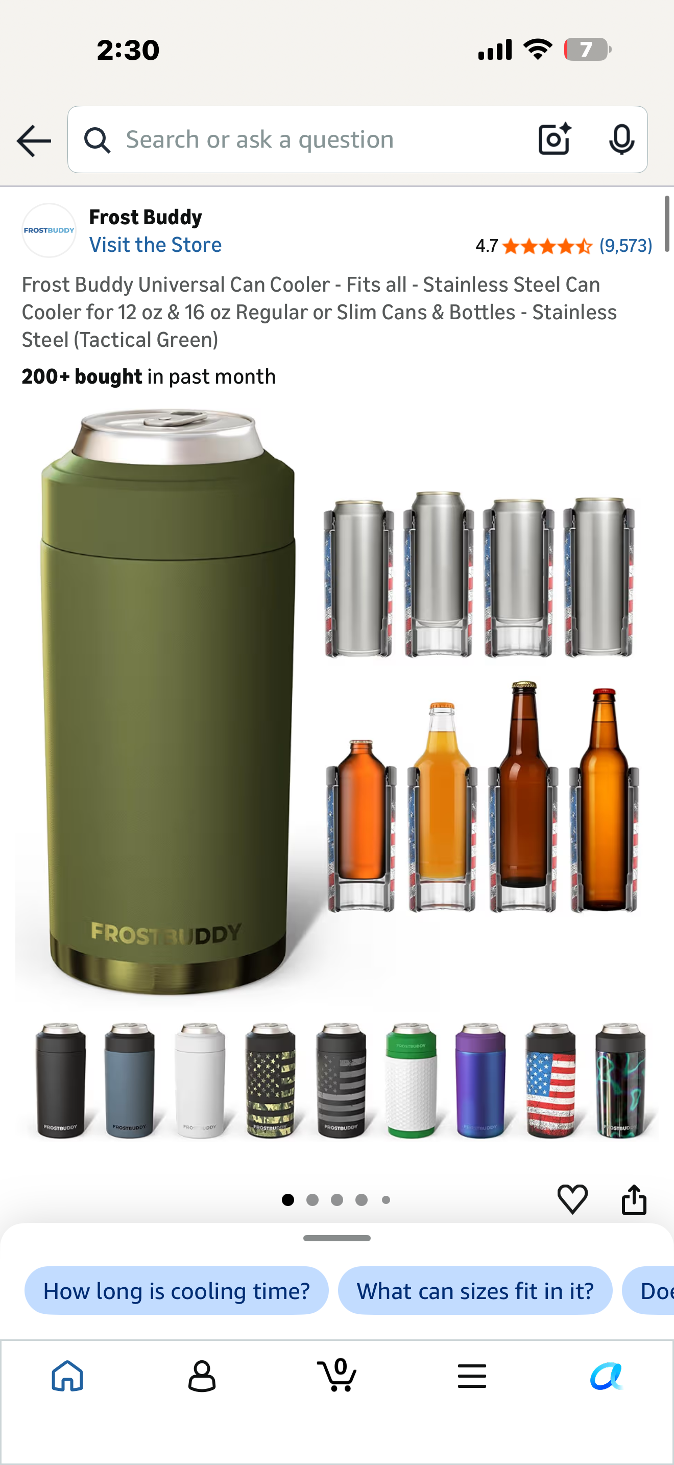 Universal Can Cooler - Fits all - Stainless Steel Can Cooler for 12 oz & 16 oz Regular or Slim Cans & Bottles - Stainless Steela as
