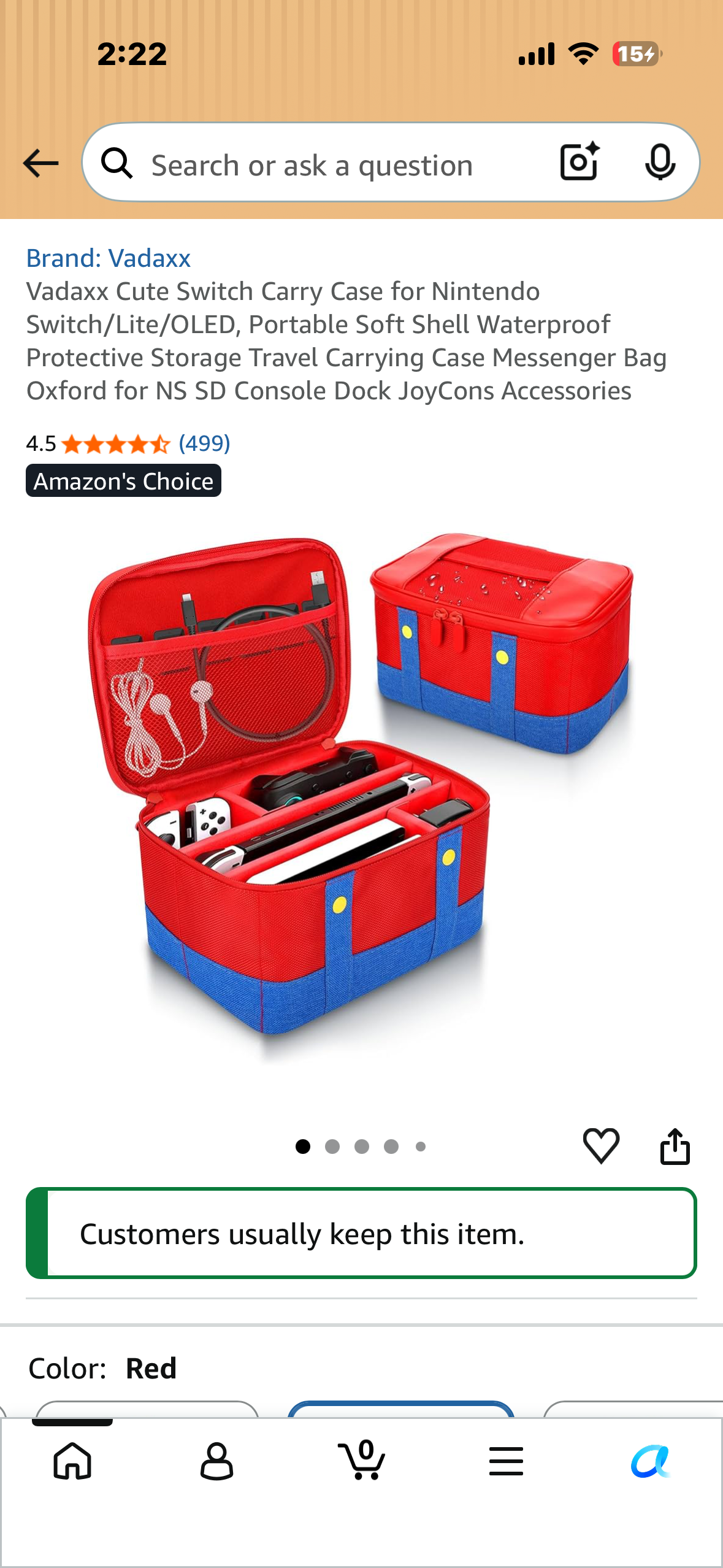Switch Carry Case for Nintendo Switch/Lite/OLED, Portable Soft Shell Waterproof Protective Storage Travel Carrying Case Messenger Bag Oxford for NS, SD, Console, Dock, Accessories