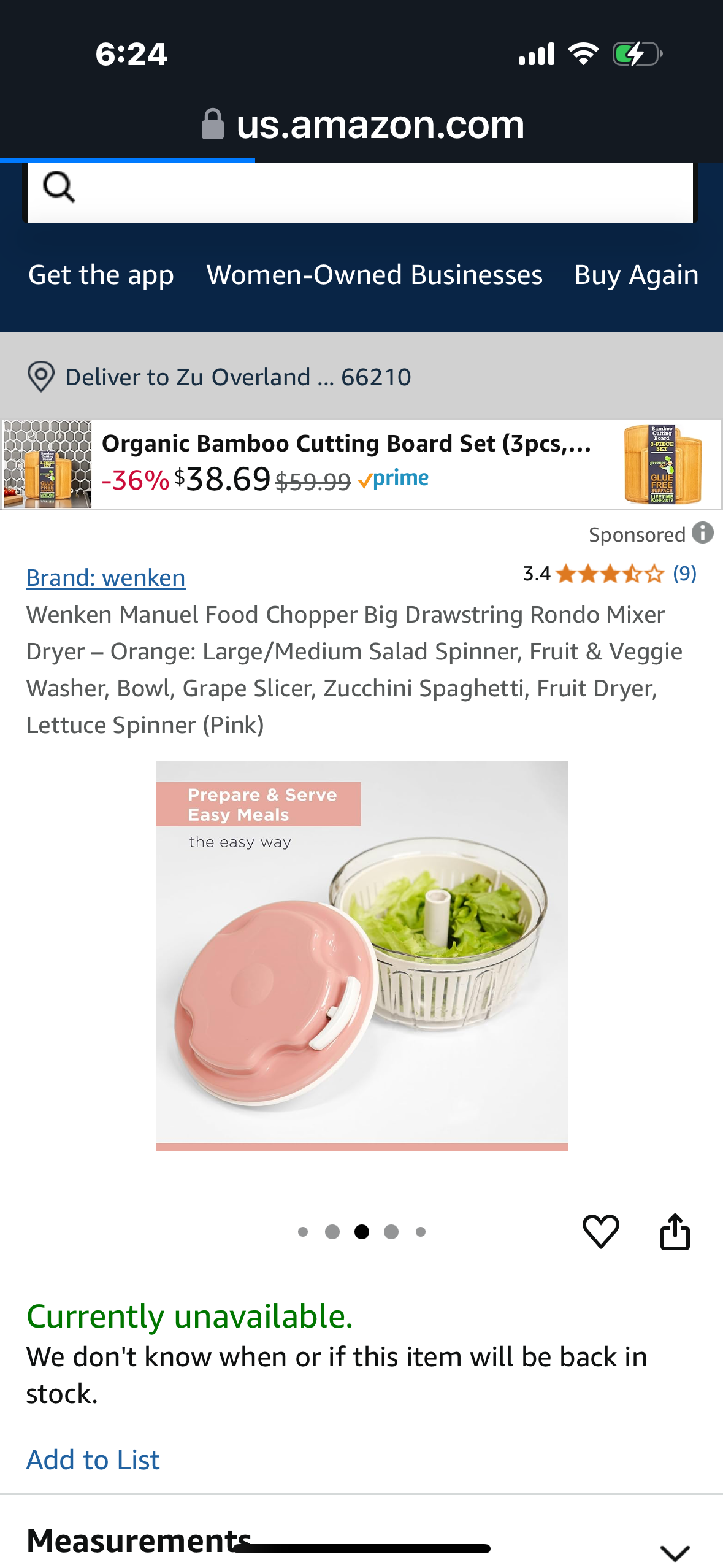 Food Chopper Big Drawstring Rondo Mixer Dryer – Orange: Large/Medium Salad Spinner, Fruit & Veggie Washer, Bowl, Grape Slicer, Zucchini Spaghetti, Fruit Dryer, Lettuce Spinner (Pink)
