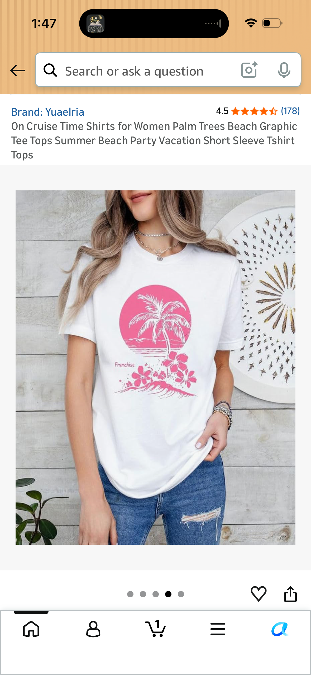 On Cruise Time Shirts for Women Palm Trees Beach Graphic Tee Tops Summer Beach Party Vacation Short Sleeve Tshirt Tops (Size Small)