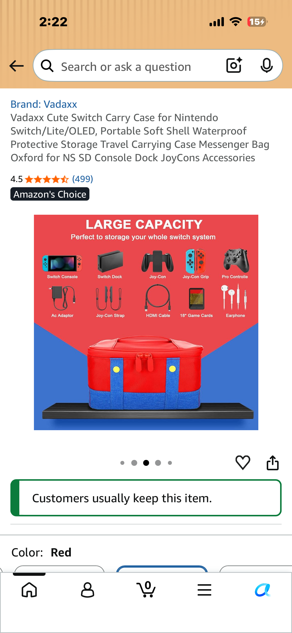Switch Carry Case for Nintendo Switch/Lite/OLED, Portable Soft Shell Waterproof Protective Storage Travel Carrying Case Messenger Bag Oxford for NS, SD, Console, Dock, Accessories