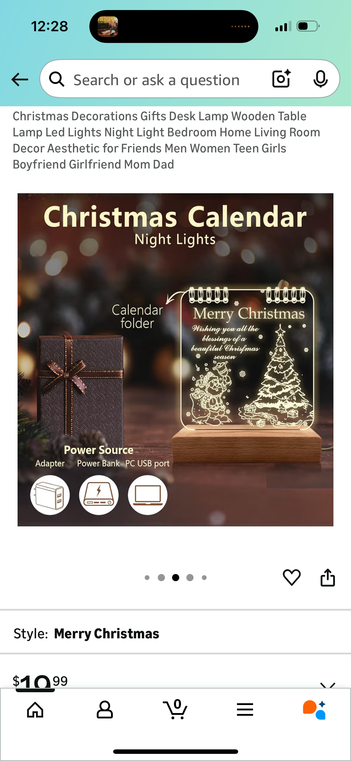 Christmas Decorations Gifts Desk Lamp Wooden Table Lamp Led Lights Night Light Bedroom Home Living Room Decor Aesthetic for Friends Men Women Teen Girls Boyfriend Girlfriend Mom Dad