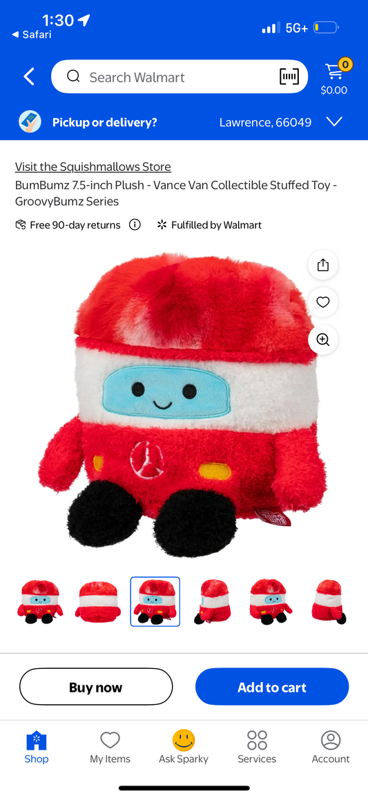 BumBumz 7.5-inch Plush - Vance Van Collectible Stuffed Toy - GroovyBumz Series