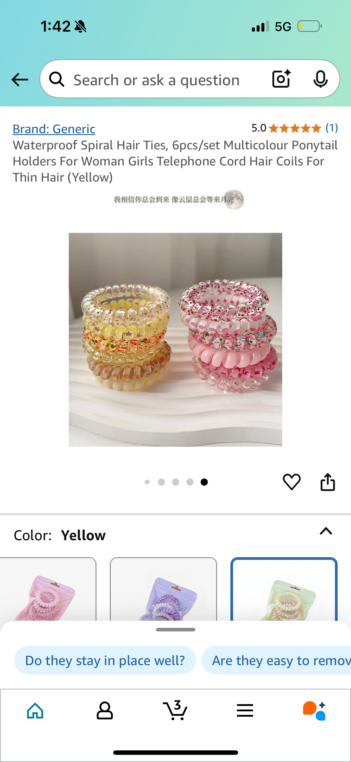 ‼️2 for the price  of 1 ‼️ Spiral Hair Ties, 6pcs/set Multicolour Ponytail Holders For Woman Girls Telephone Cord Hair Coils For Thin Hair (Pink)
