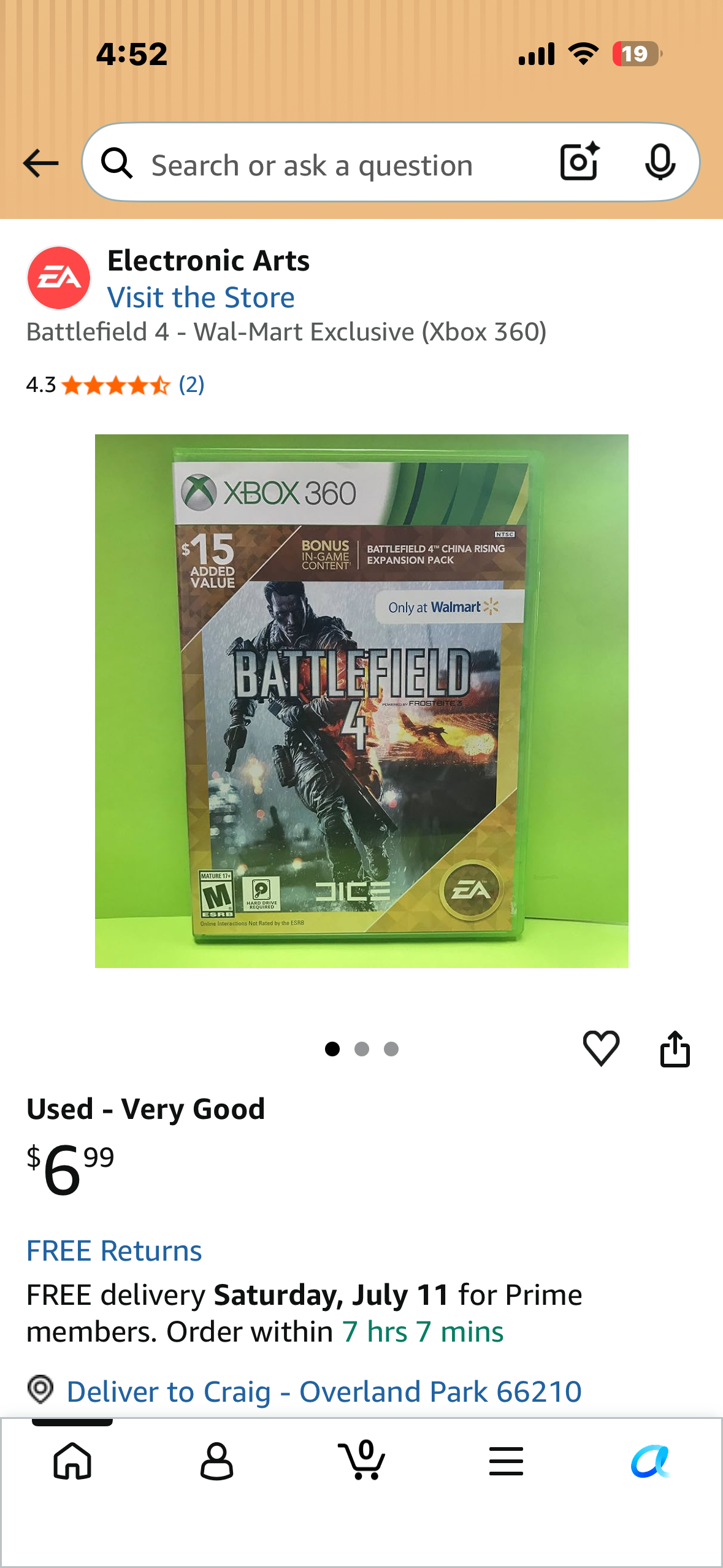 Battlefield 4 - Wal-Mart Exclusive (Xbox 360)