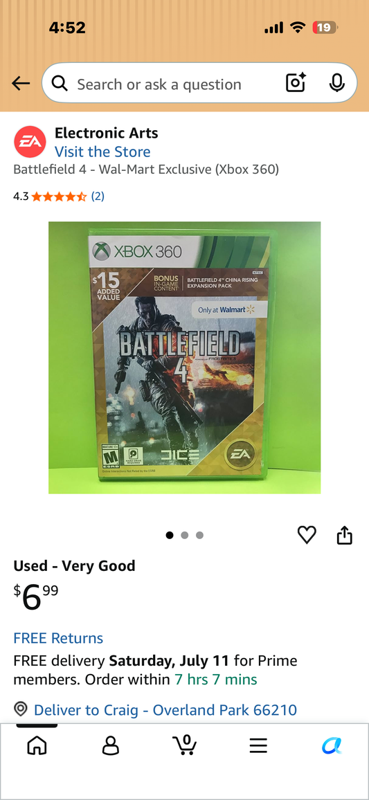 Battlefield 4 - Wal-Mart Exclusive (Xbox 360)