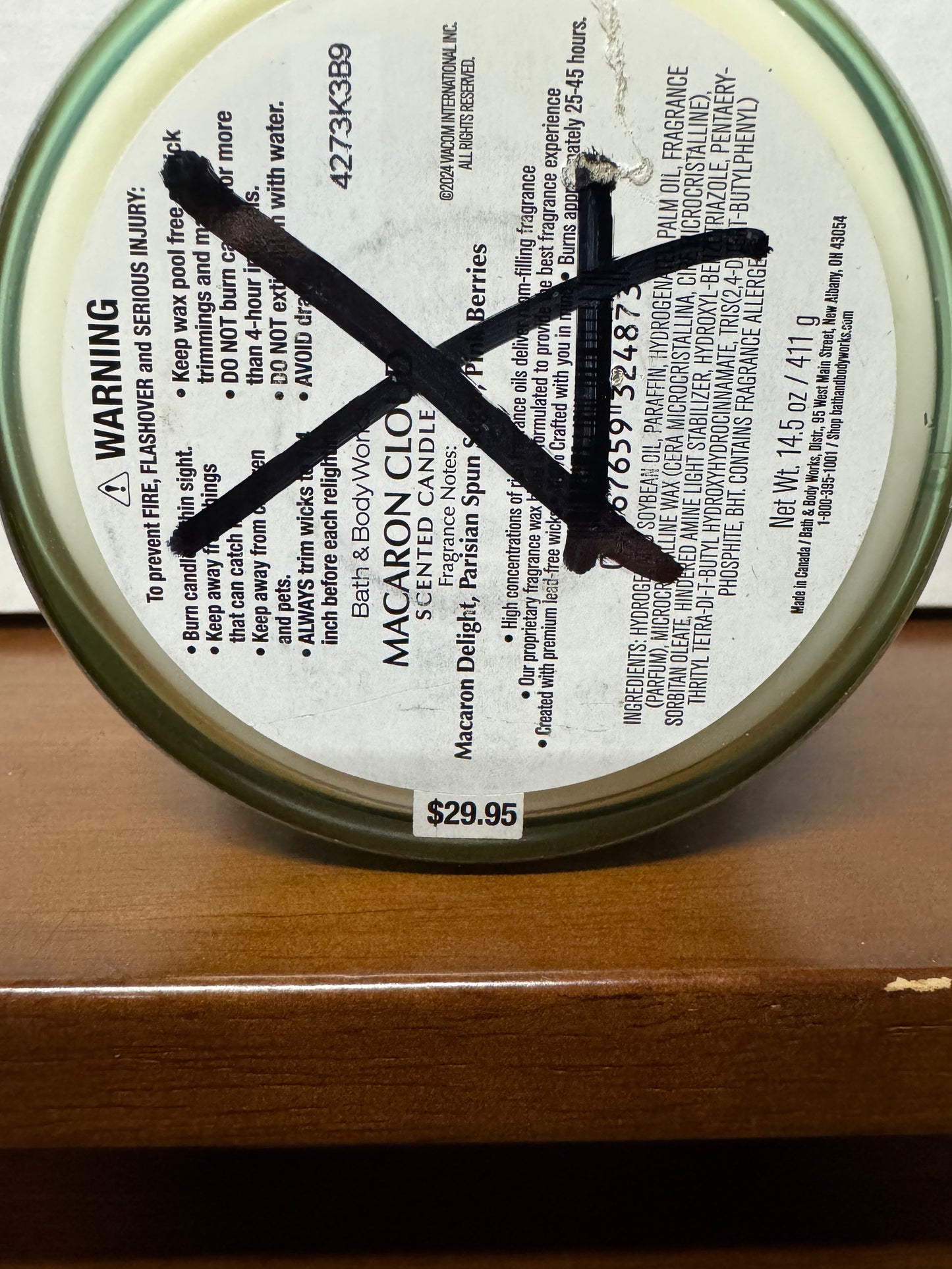 Bath and Body Works - Emily in Paris, Macaron Cloud, 3-Wick Candle