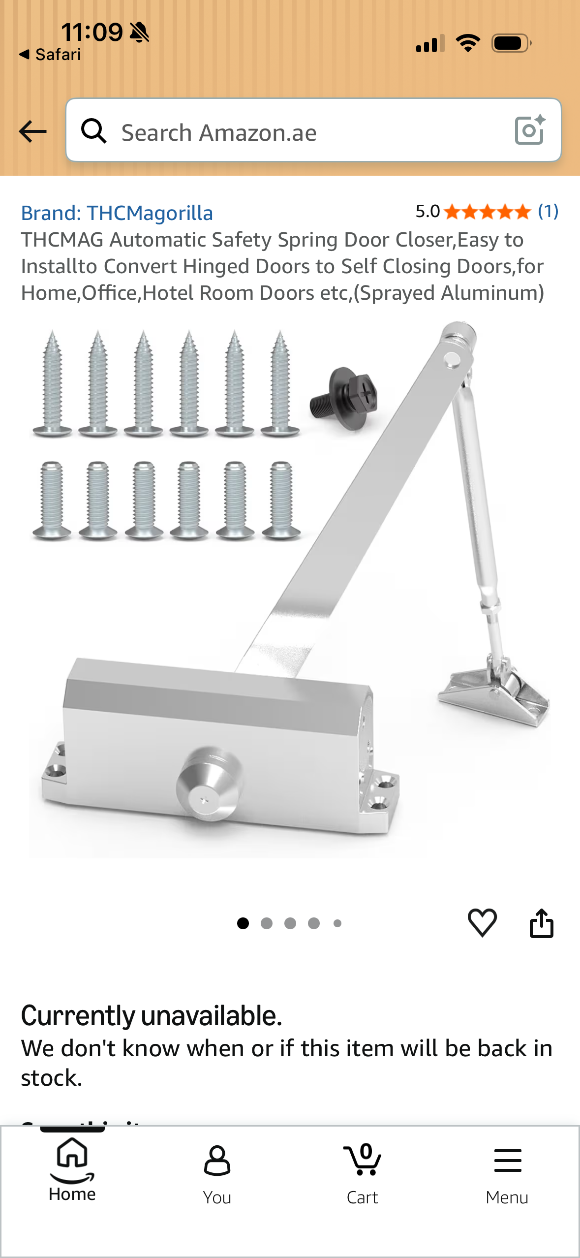 THCMAG Automatic Safety Spring Door Closer,Easy to Installto Convert Hinged Doors to Self Closing Doors,for Home,Office,Hotel Room Doors etc,(Sprayed Aluminum)
