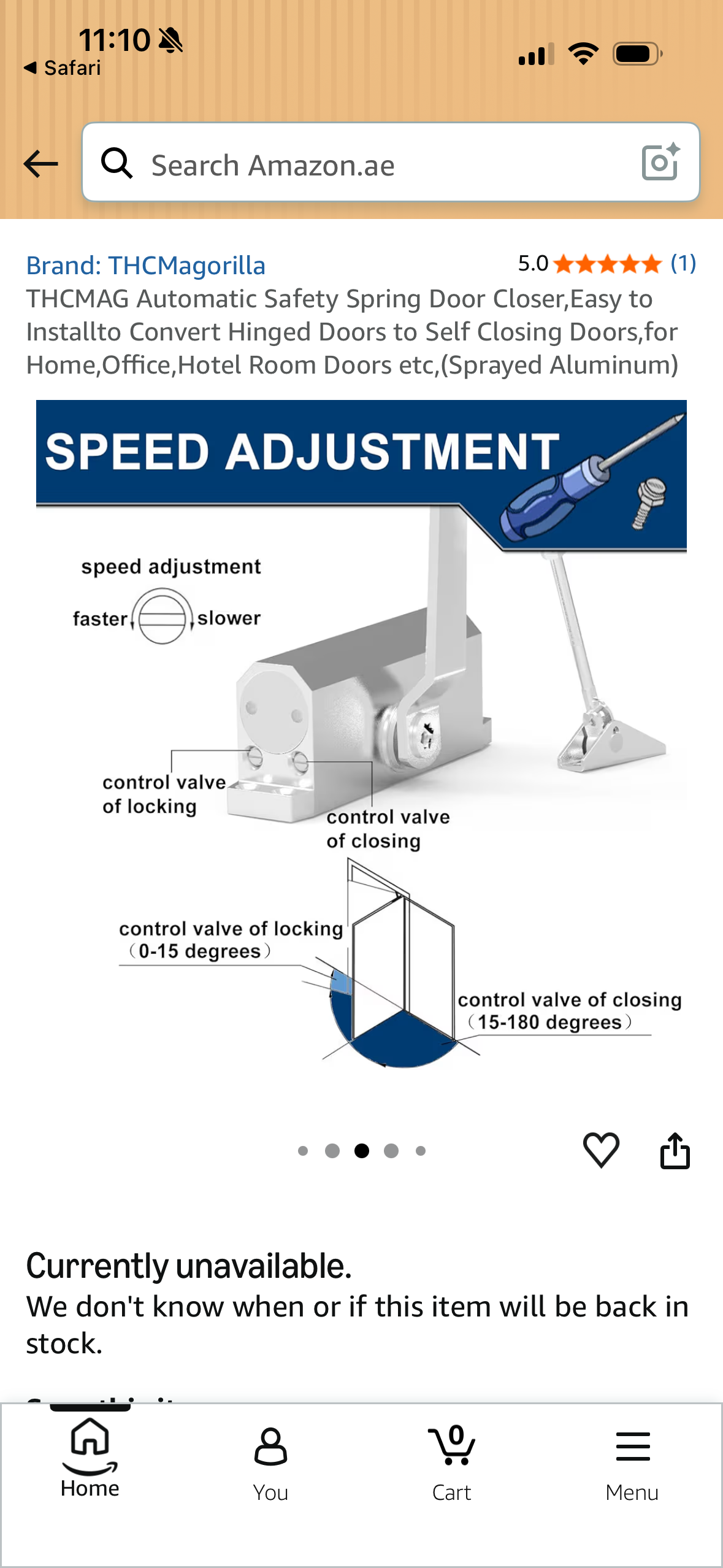 THCMAG Automatic Safety Spring Door Closer,Easy to Installto Convert Hinged Doors to Self Closing Doors,for Home,Office,Hotel Room Doors etc,(Sprayed Aluminum)