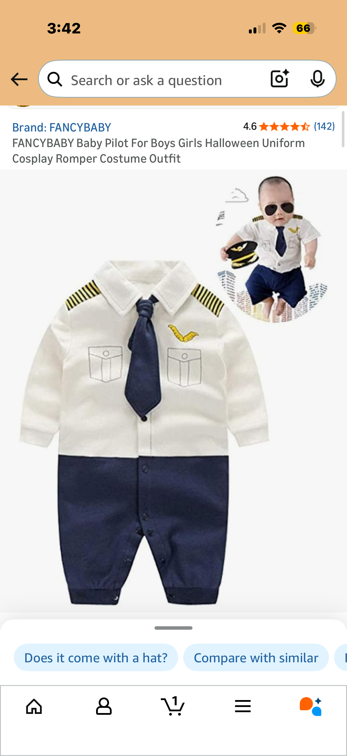 Baby Pilot For Boys Girls Halloween Uniform Cosplay Romper Costume Outfit