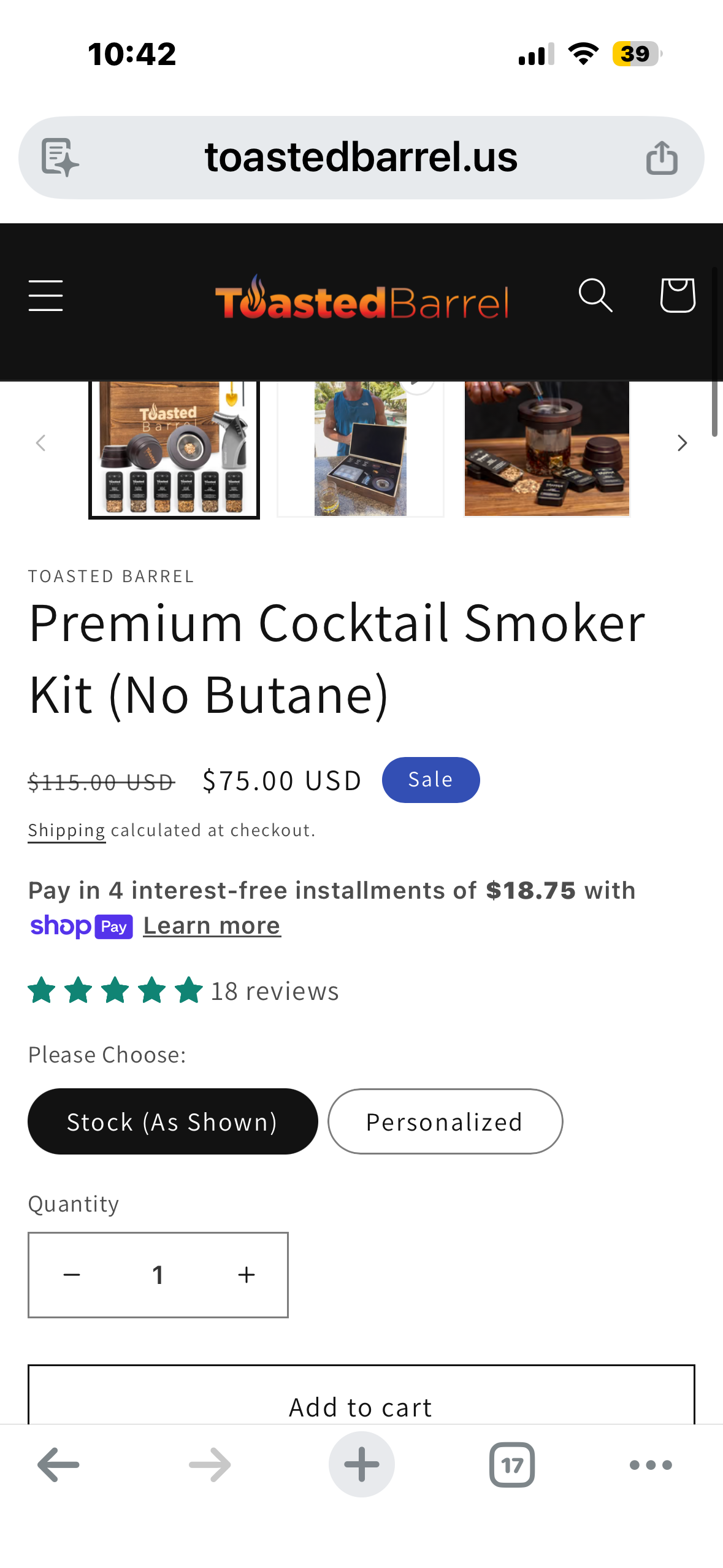 TOASTED BARREL Premium Cocktail Smoker Kit
