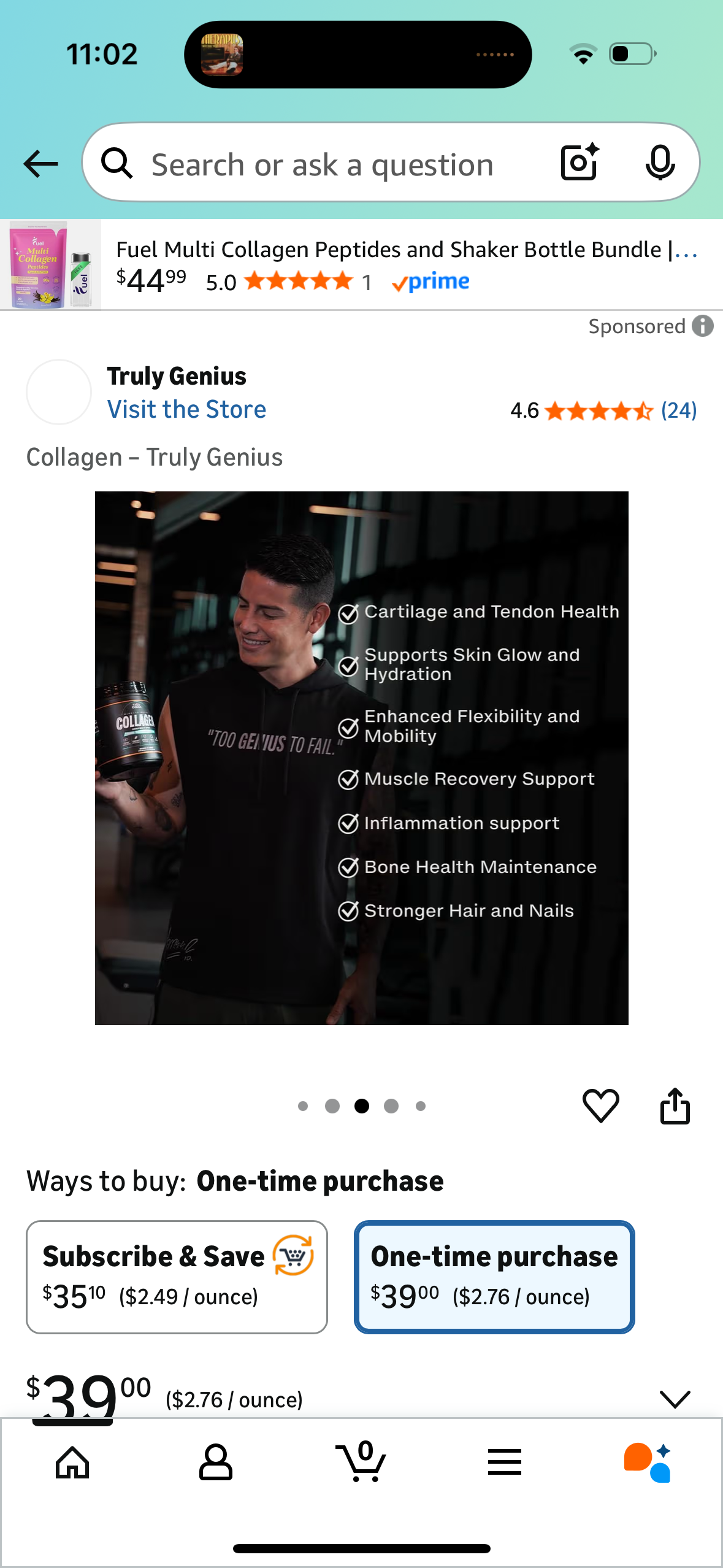 Collagen Powder Unflavored 400.2g – Truly Genius