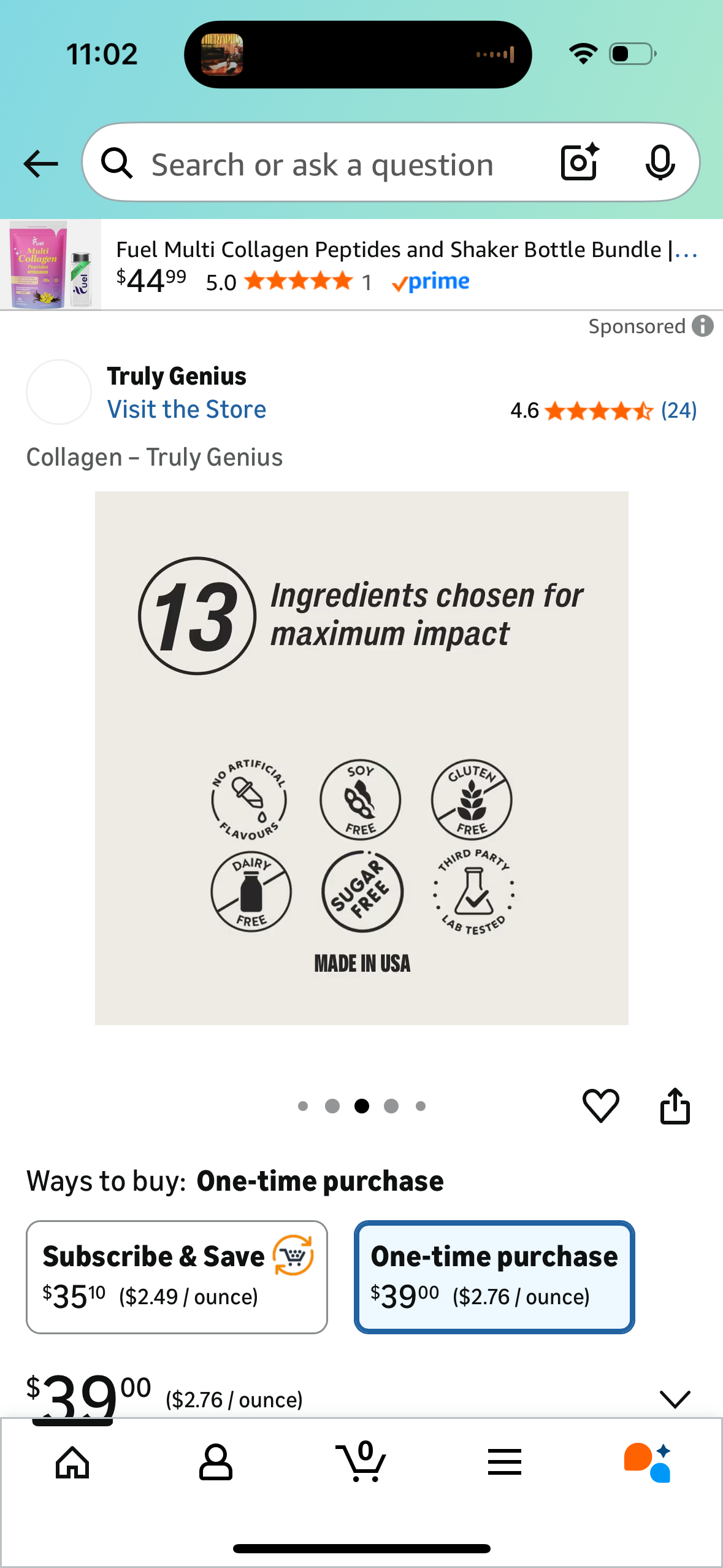 Collagen Powder Unflavored 400.2g – Truly Genius