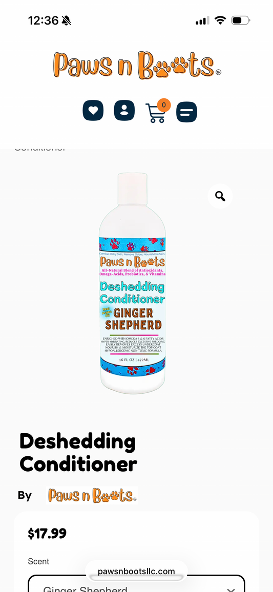 Deshedding Conditioner Omega Fatty Acids 3 6 9. Real Argan Oils All-Natural, Organic, & Non-Toxic to Pets Condition, Hydrate, & Nourish the Coat. Hypoallergenic, Tearless, Control Odor Made in USA 16oz Ginger