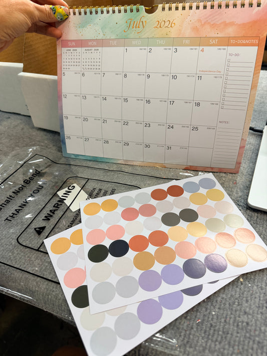 2026-2027 Calendar - Includes July 2026 to December 2027-18 Monthly Wall Calendar 2026-2027, 11 x 8.5 Inches.Thick Paper with Julian Dates and Block for New Year and Christmas Presents (Calendar 2026 - 2027